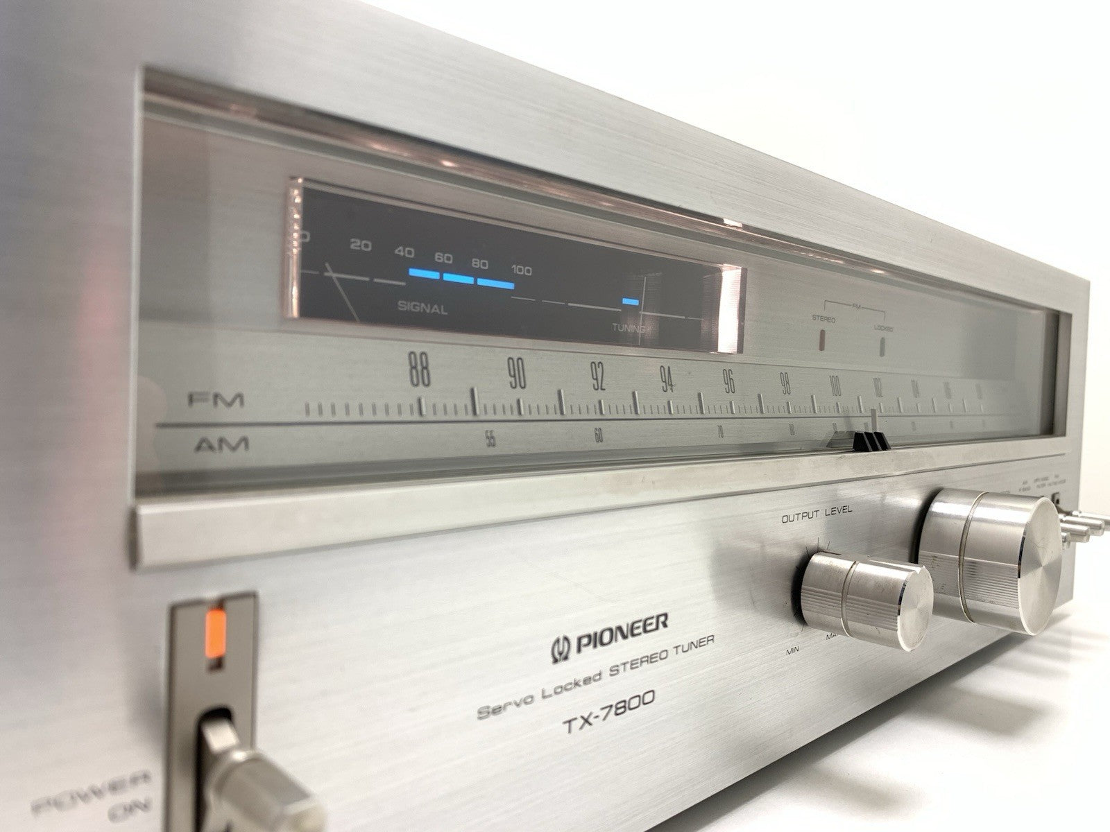 PIONEER TX 7800 AM/FM Stereo Analogue Tuner Vintage 1979 Blue Line WORK GoodLook