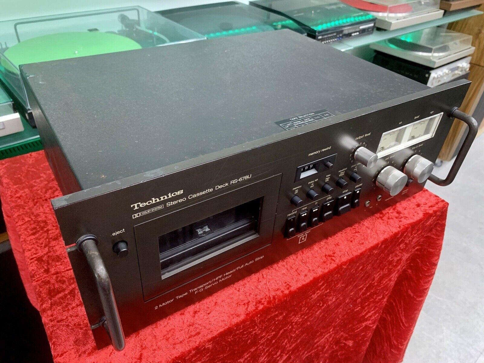 TECHNICS RS-678U Rare Stereo Cassette Deck 2 Motors Vintage 1977 WORK Good Look