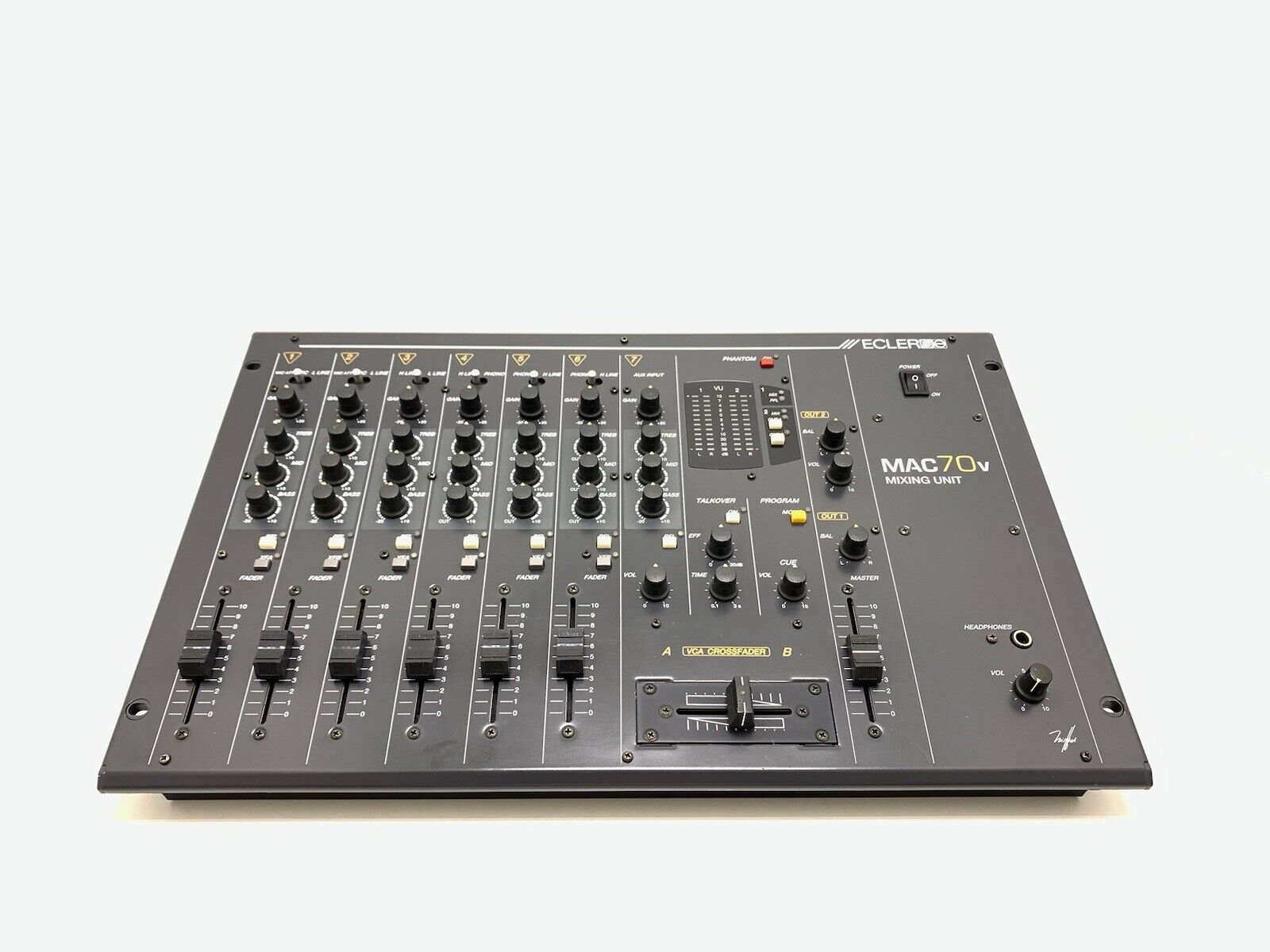 ECLER MAC 70V Professional Hi Fi DJ PRO MIXER 7 Input WORK Perfect Good Look