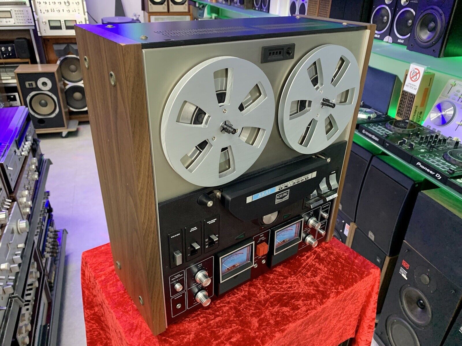 AKAI GX 260D Tape Reel to Reel 4Track 7" Vintage 1973 AutoReverse WORK Good Look