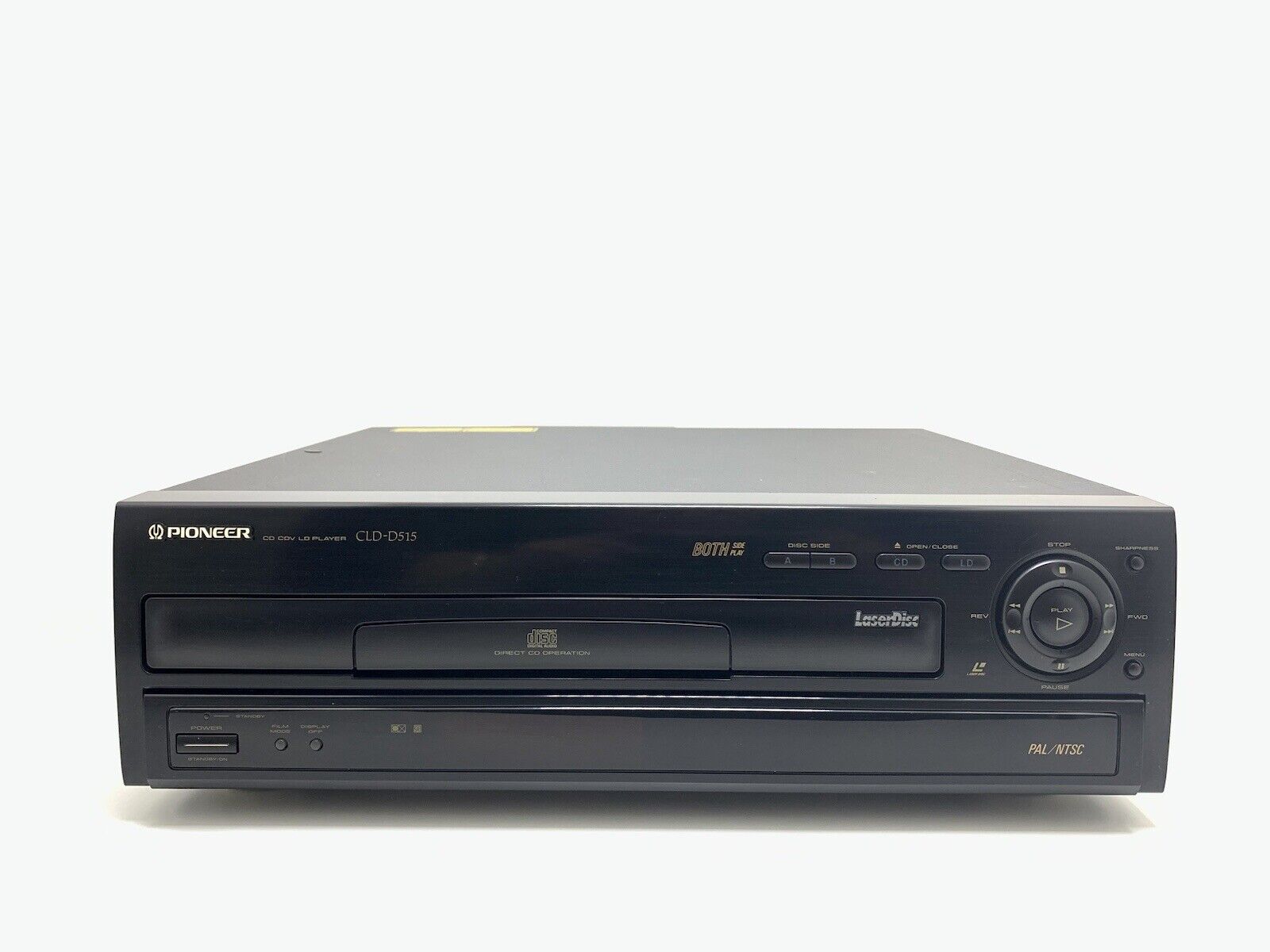 PIONEER CLD D515 CD LD Laser Disc Player 2 SIDEs Vintage PAL NTSC Work Good Look