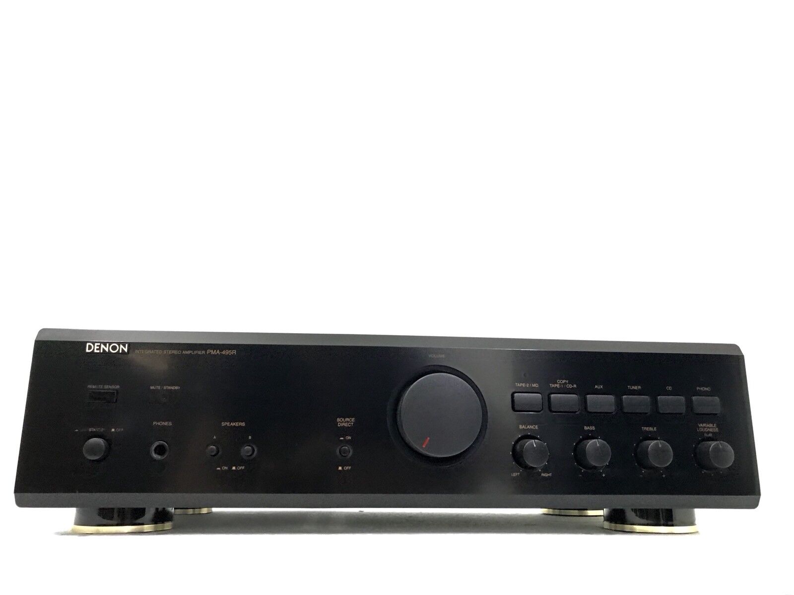 DENON Stereo Integrated Amplifier PMA-495R Vintage 2003, 90 Watts RMS Good Look
