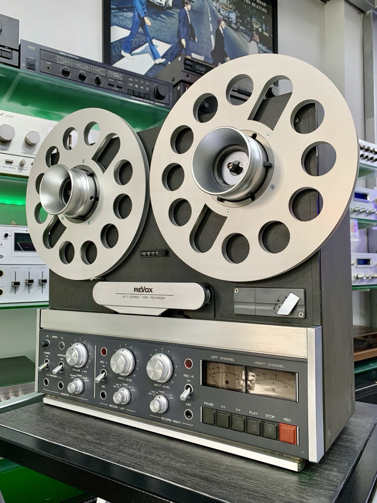 REVOX B-77 Reel to Reel 4 Track 10" Tape Vintage 1978 Refurbished WORK Good Look