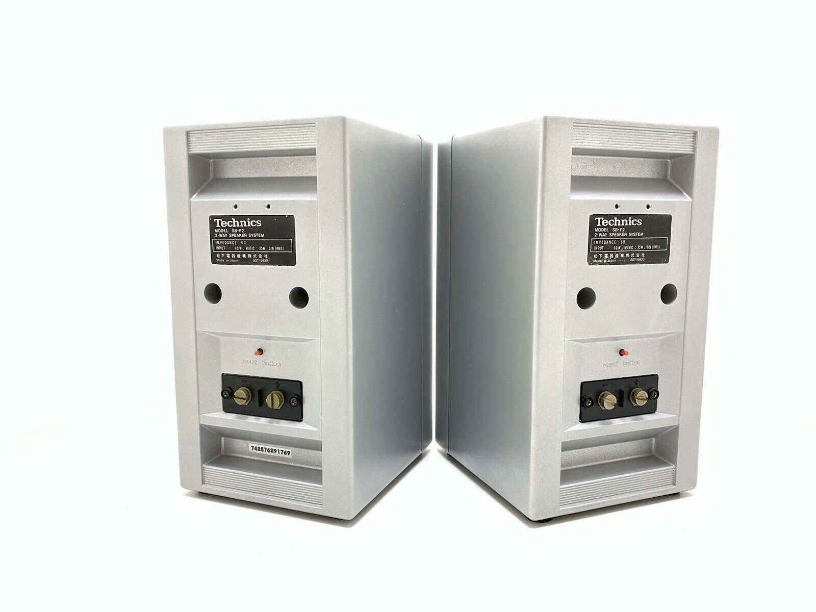 TECHNICS SB F2 Mini Speaker 2 Way System 50Watts RMS Vintage 1978