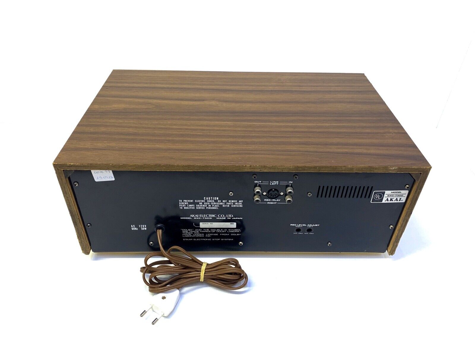 AKAI  GXC-730D Tape Deck Vintage 1976 Auto Reverse 3 Head Refurbished Good Look