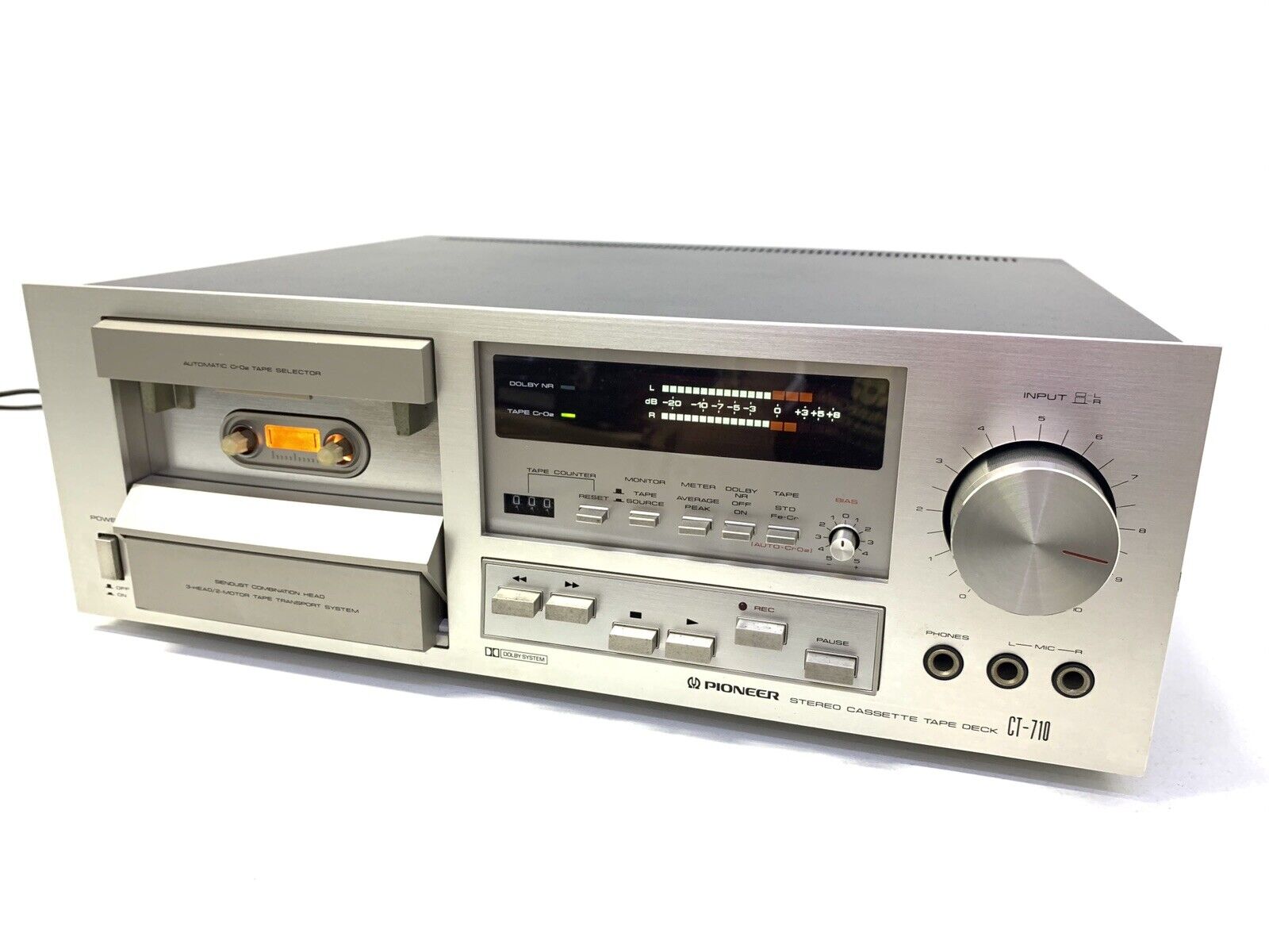 PIONEER CT-710 / CT-F800 2 Motor 3 Head Cassette Vintage 1979 Work 220V Like New
