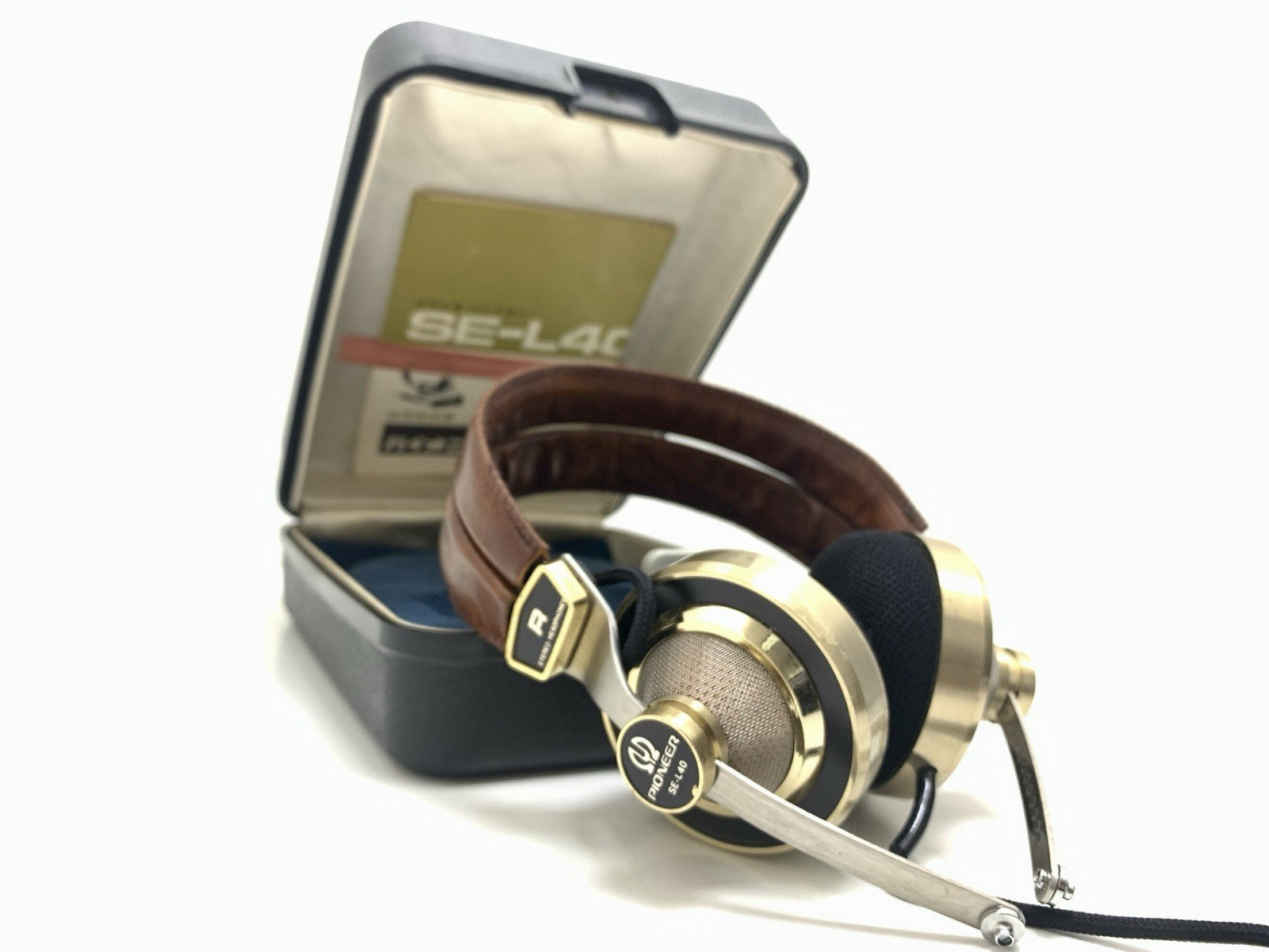 PIONEER SE-L40 Rare Headphones Original Box Vintage 1972 Good Look Work Perfect