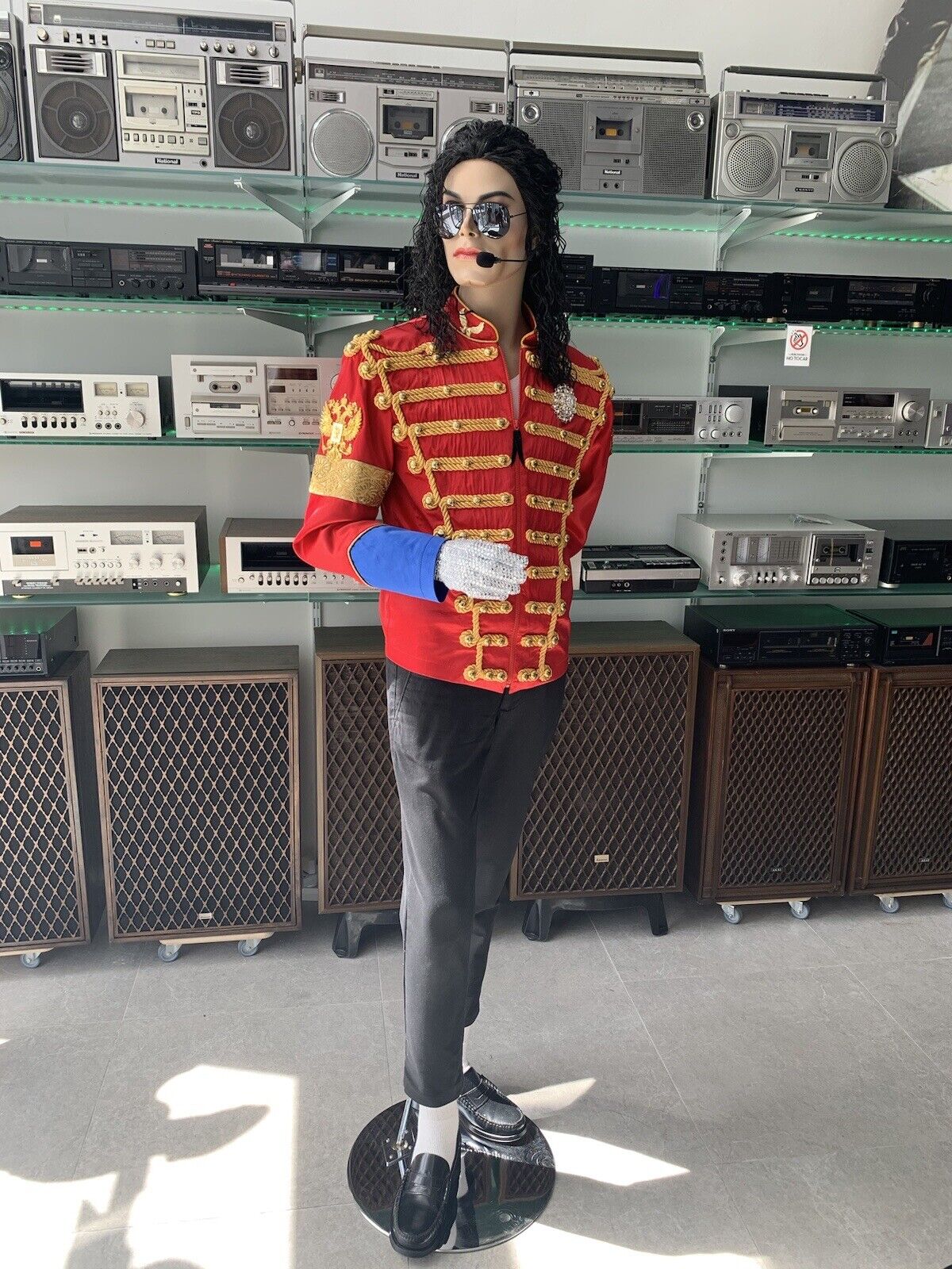 MICHAEL JACKSON Figure Mannequin DOLL REAL SIZE 1,8m Unique Piece in the WORLD