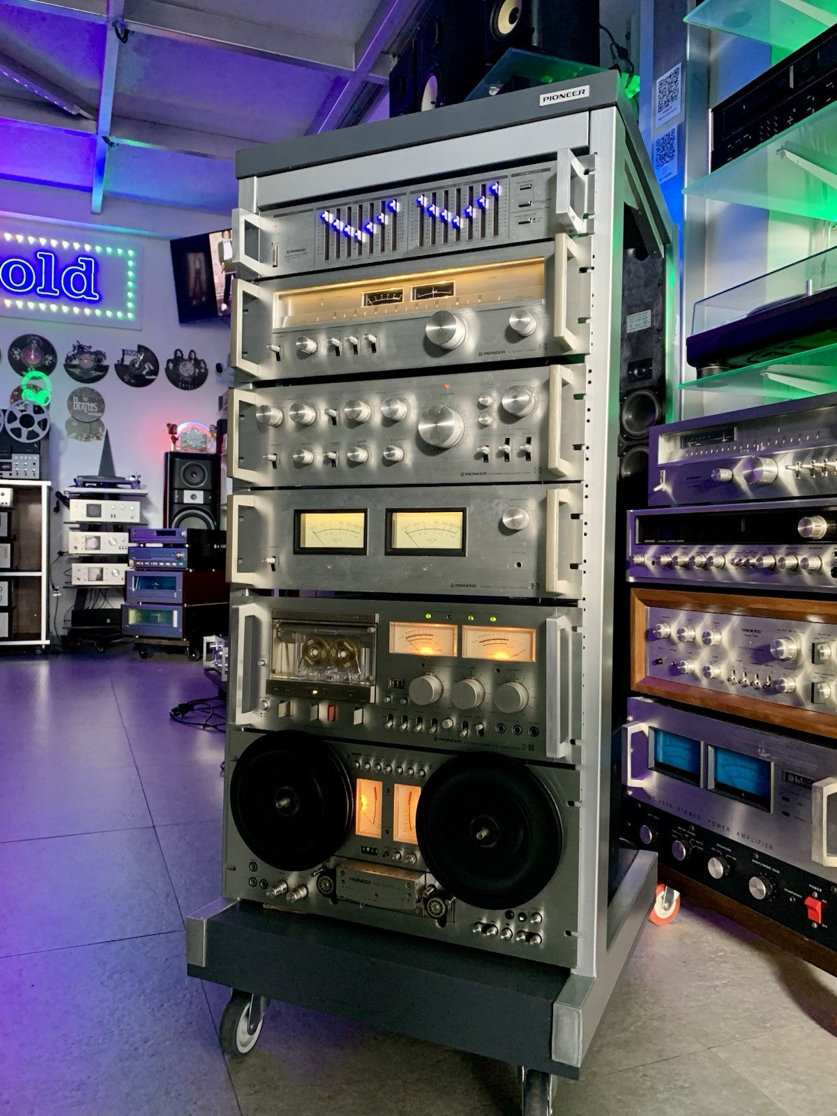 PIONEER Hi End System Rack JA R2S SG 100 F 73 C 73 M 73 CT 800 RT 707 Work Good