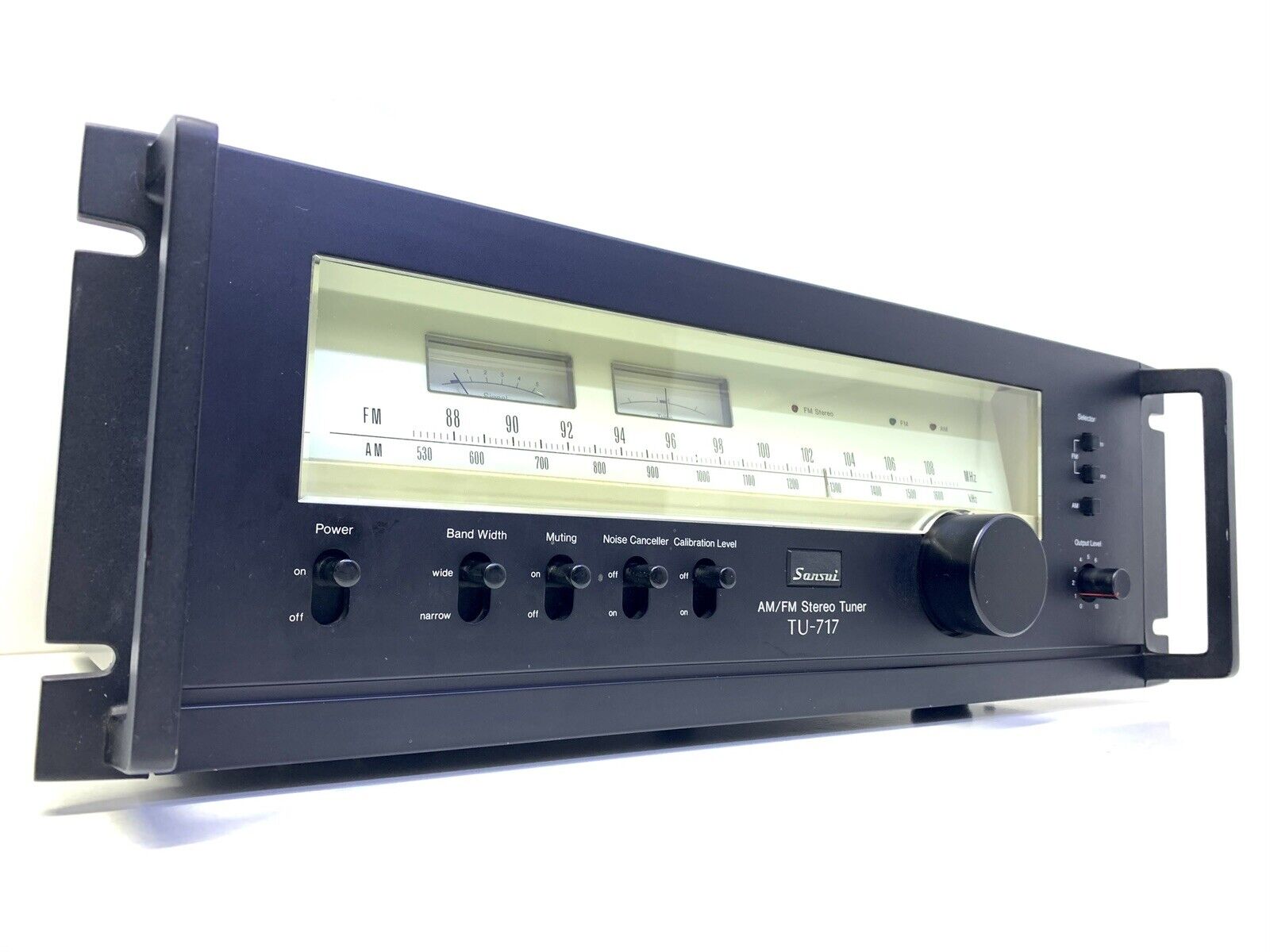 SANSUI TU-717 RACK AM/FM Stereo Tuner Vintage 1977 Hi End Working 100% Good Look