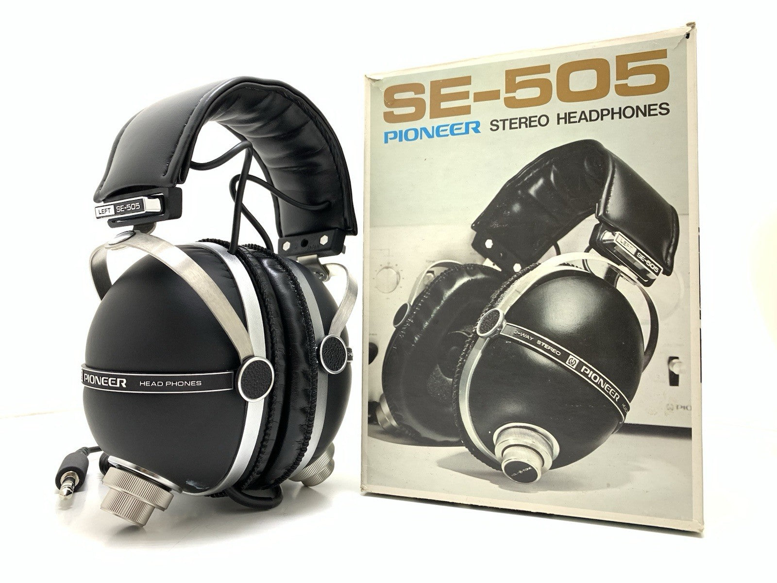 PIONEER SE 505 RARE 2 Way Headphones Vintage 1973 with Original BOX NEW NO USED