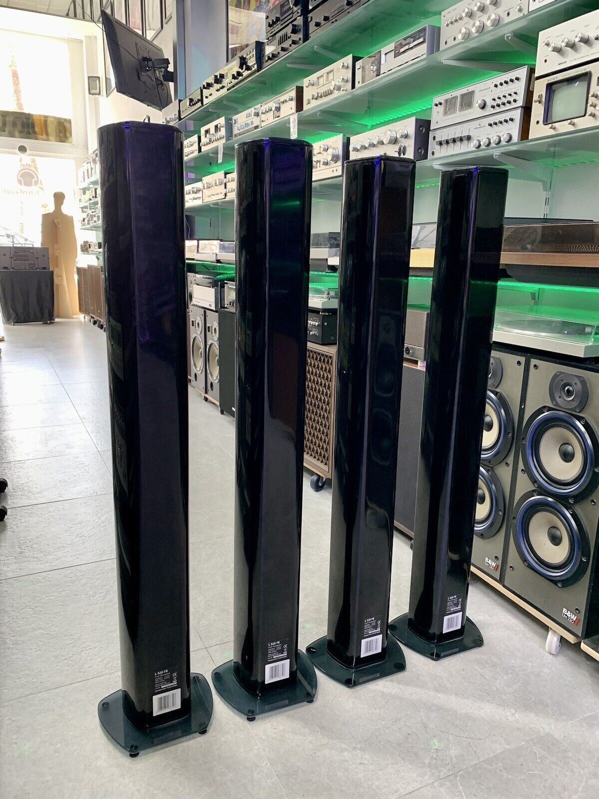 TEUFEL L 520 FR 4 Frontal Rear Speakers 190 WRMS High End WORK Germany Good Look