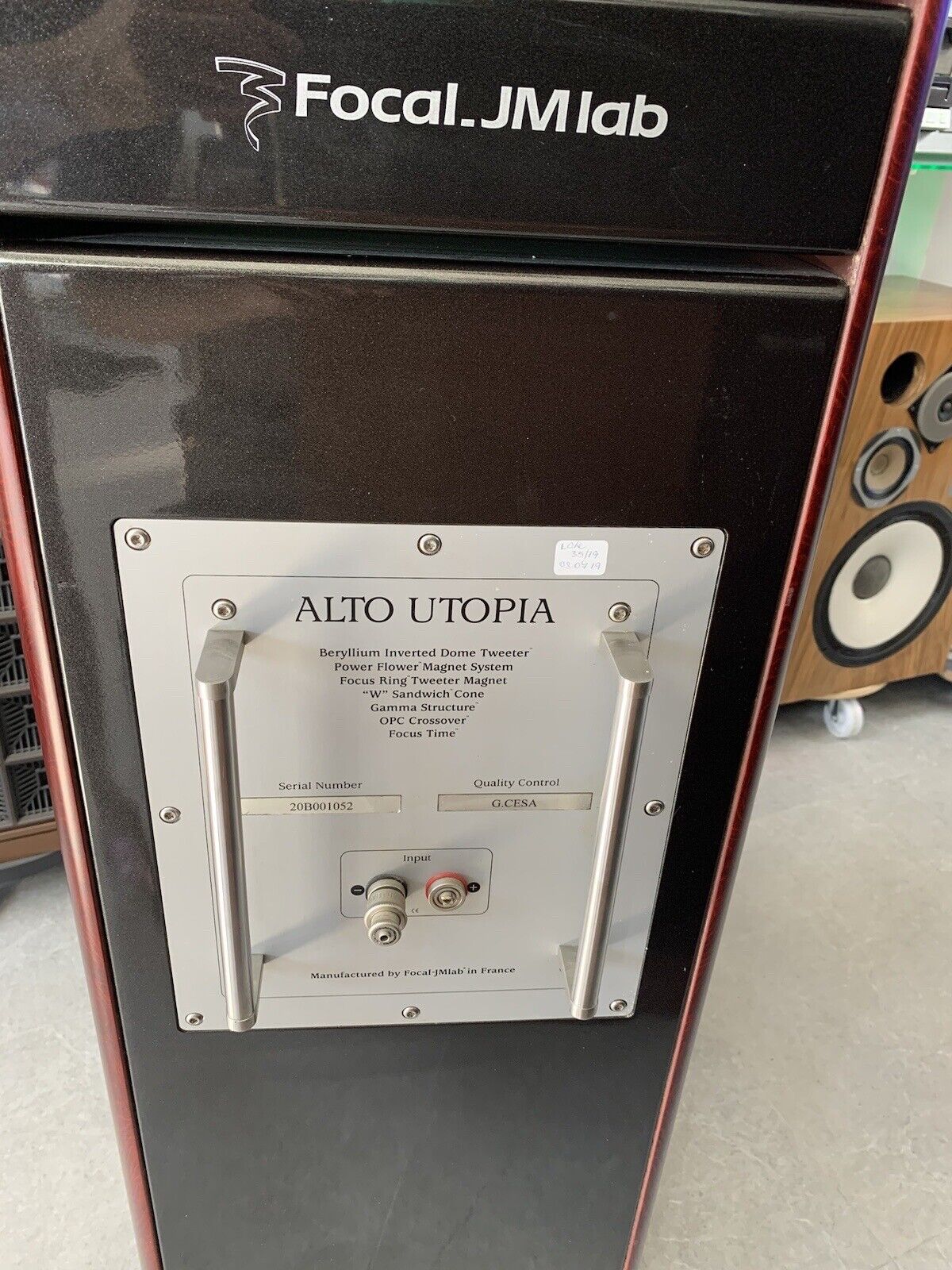 JM FOCAL Lab ALTO UTOPIA High End Speaker Only ONE Unit For Repair Or Refurbish