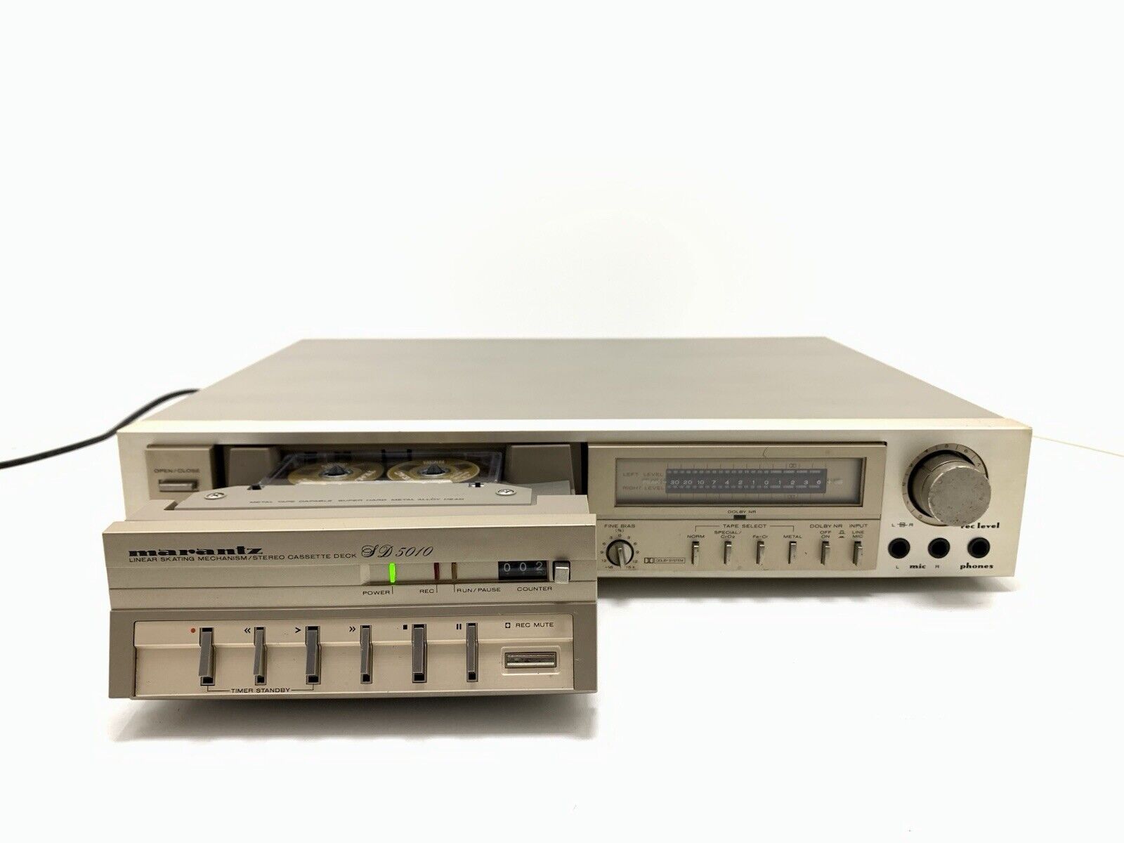 MARANTZ SD 5010 Stereo Cassette Deck 2 Head Vintage 1980 High End WORK Good Look