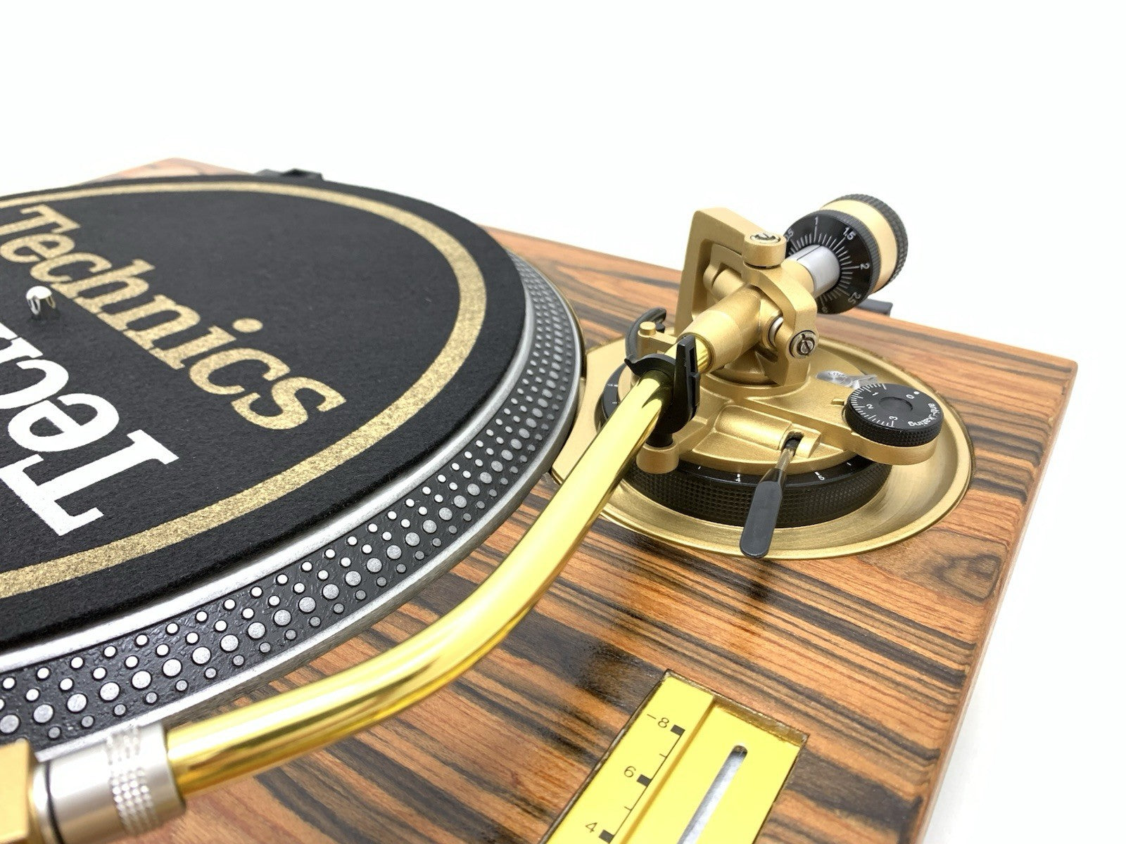 TECHNICS SL 1200 MK2 WOOD and GOLD Direct Drive Turntable Vintage WORK LIKE NEW