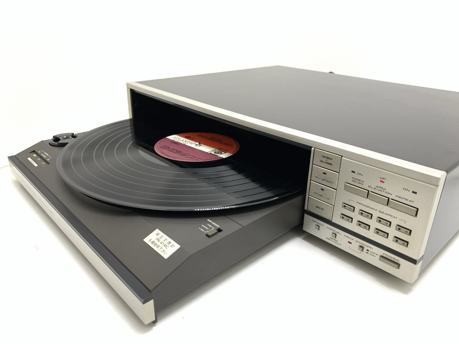 Pioneer PL-88FS Front Loading Direct Drive Turntable Serviced Vintage Good Look