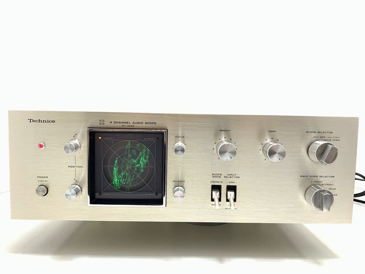 TECHNICS SH-3433 Audio Scope 4 Channel RARE Hi Fi Vintage 1973 WORK Good Look