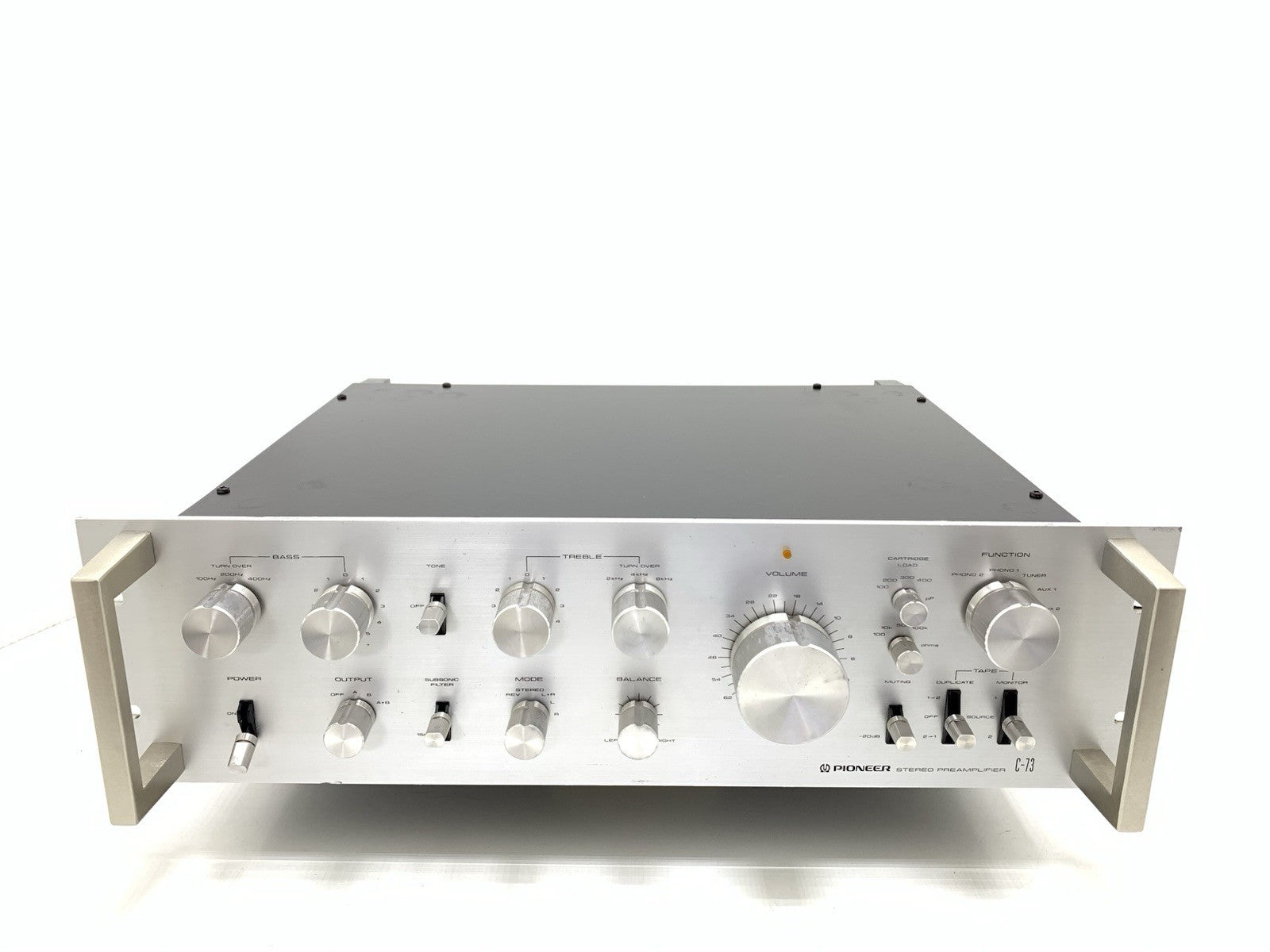 PIONEER C 73 SPEC Stereo Pre Amplifier Vintage 1980 Work Refurbished Good Look
