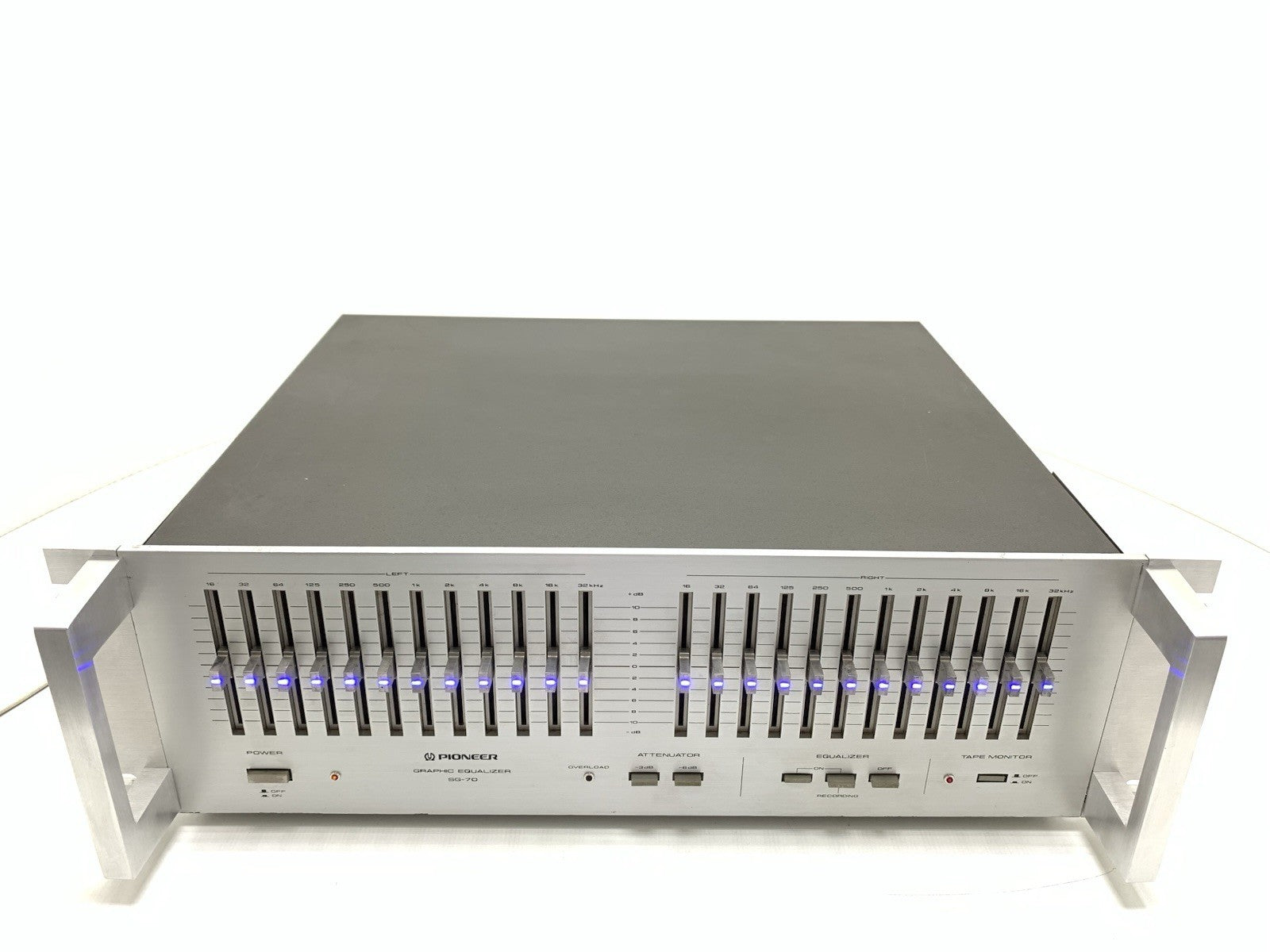 PIONEER SG 70/SG 9800 Graphic Equalizer BLUE LED Rack Handless 19" WORK GoodLook