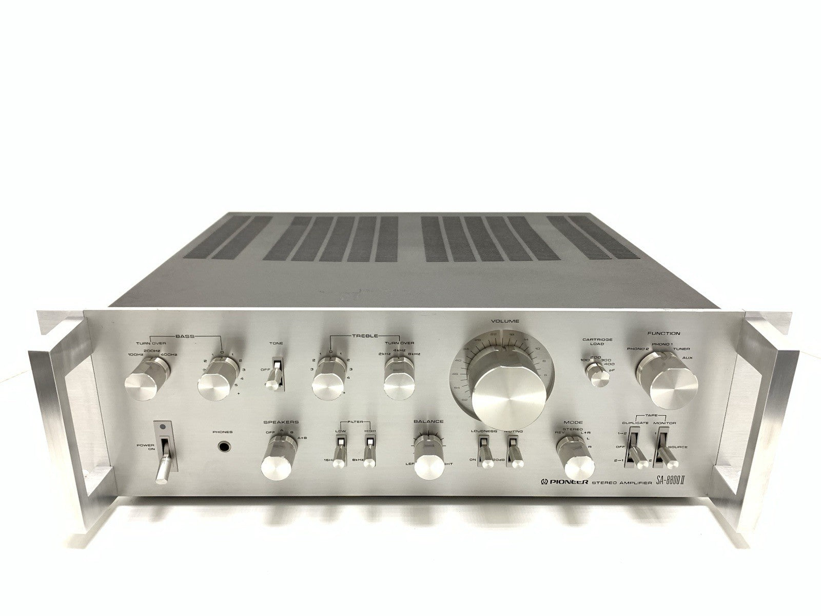 PIONEER SA 8800 II Rack Handles Stereo Amplifier 2 X 60W Vintage WORK Good Look