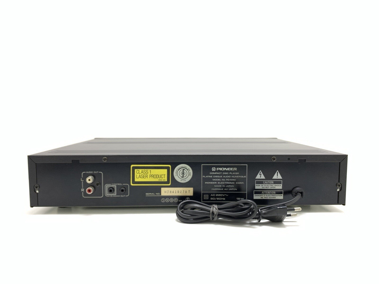 PIONEER Pd M40 CD Compact 6 Disc Multi Player Hi Fi Vintage 1987 Work Good Look