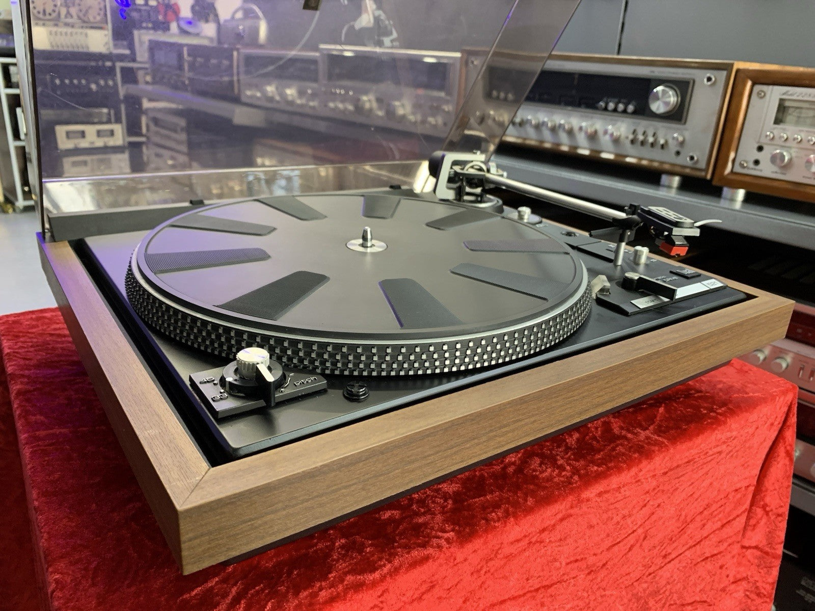 DUAL CS 521 Turntable Belt Drive 2 Speeds Automatic Vintage 1976 WORK Good Look