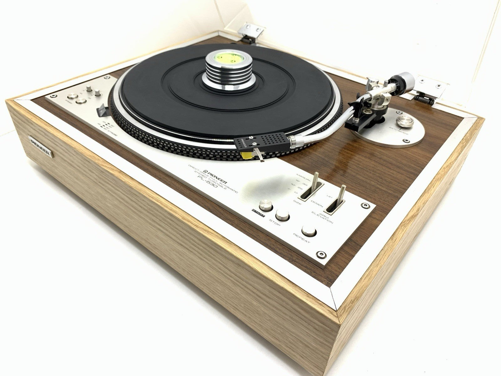 PIONEER PL 530 Turntable Direct Drive Full Automatic Vintage 1976 WORK Good Look