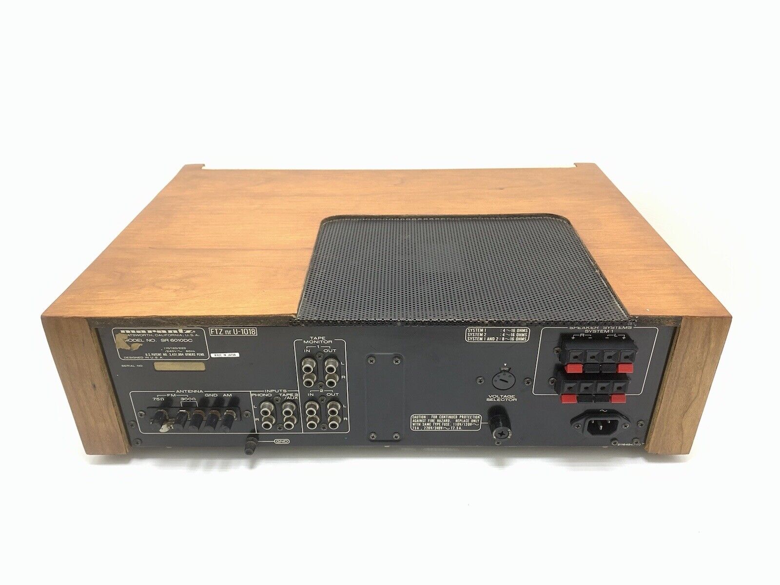 MARANTZ SR 6010 DC Stereo Receiver WOOD Case 160WRMS Vintage 1981 WORK Good Look