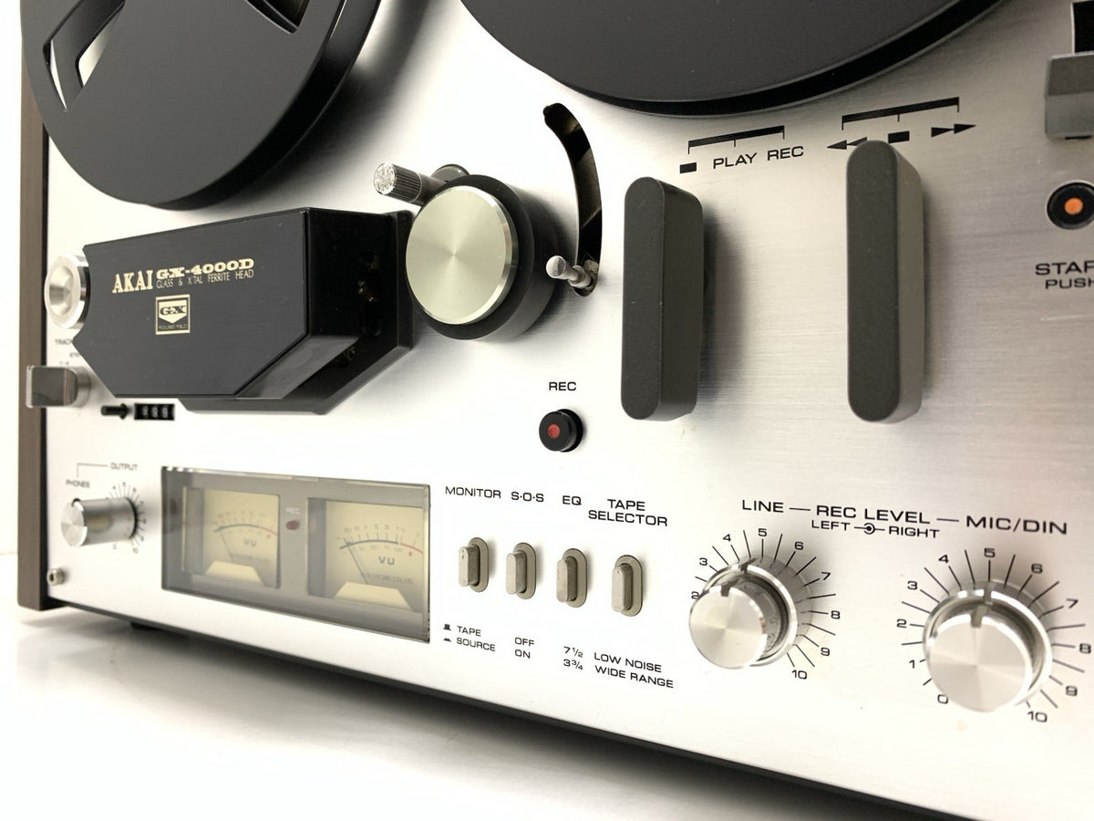 AKAI GX 4000D Reel to Reel Stereo 3Head 4 Track Tape Vintage 1976 WORK Good Look