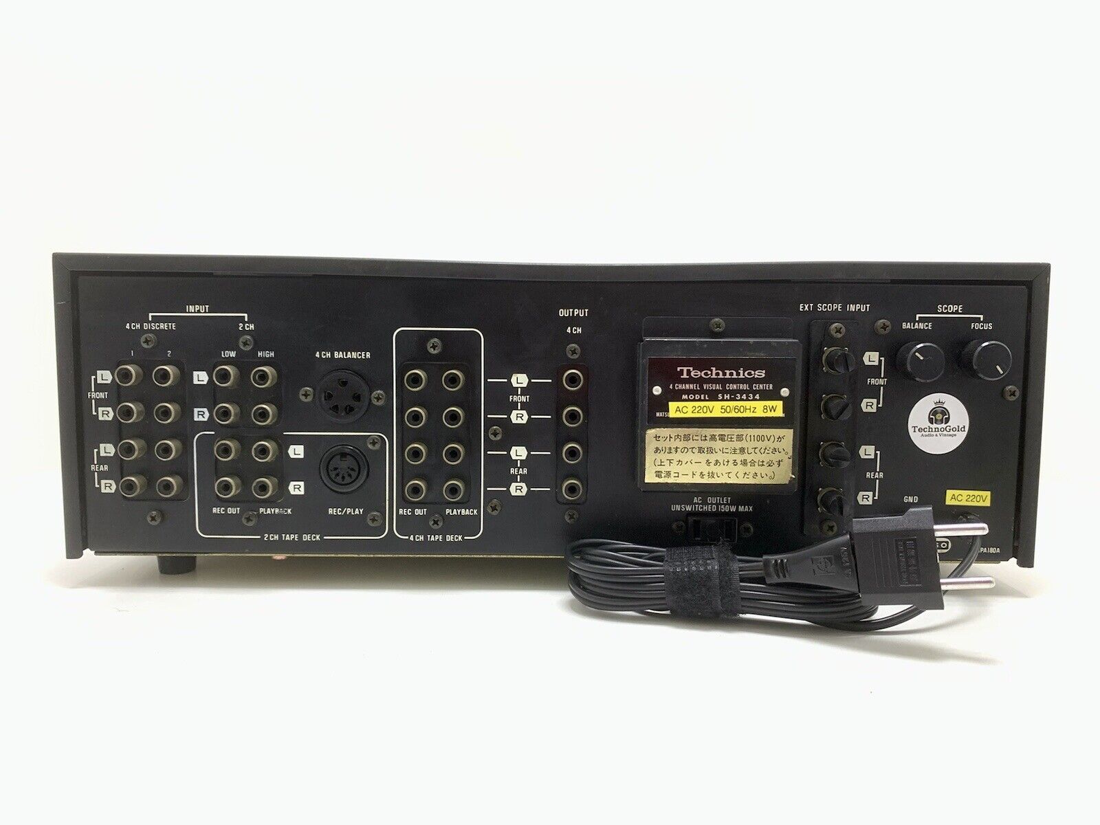 TECHNICS SH-3434 Audio Scope 4 Channel RARE Hi Fi Vintage 1973 WORK Good Look