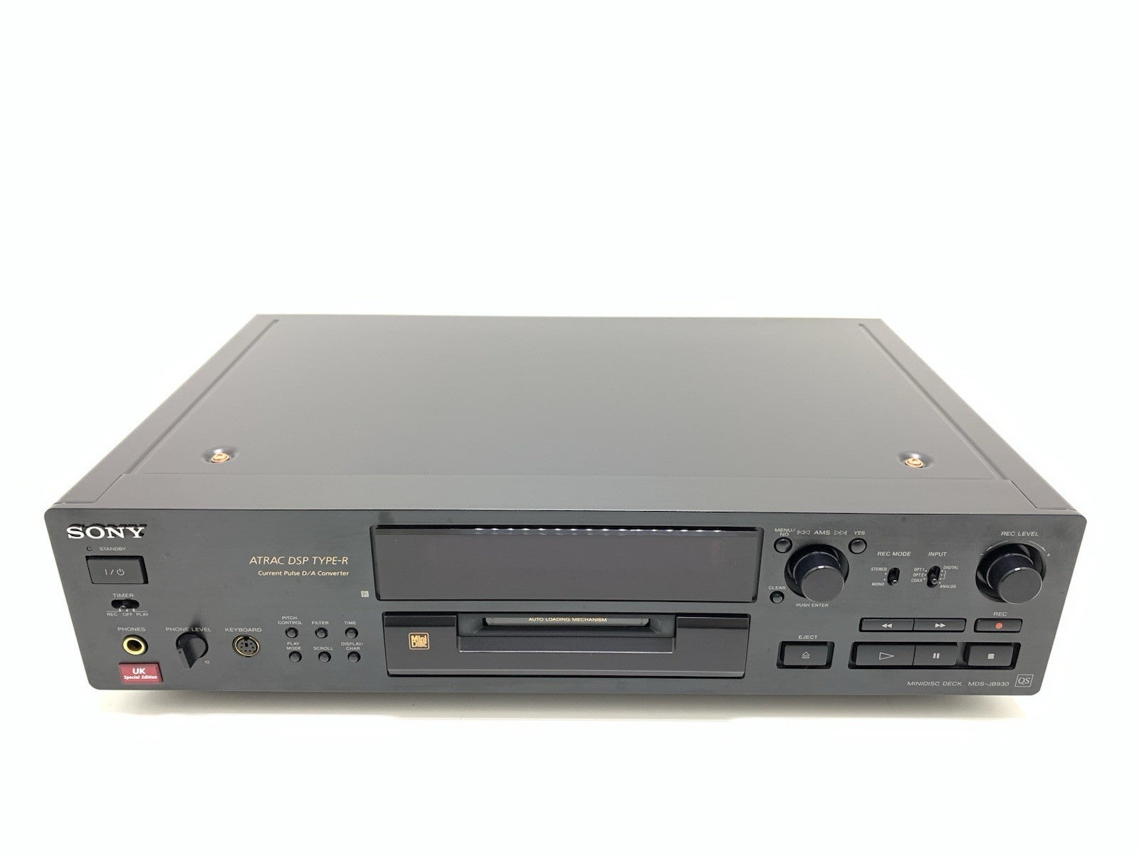 SONY MDS JB930 QS MiniDisc Recorder Player High End Vintage 1999 WORK Good Look