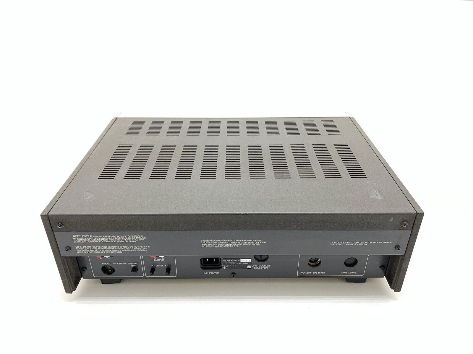 REVOX B 710 Stereo Cassette Tape Deck 3 Heads Vintage 1981 Hi End WORK Good Look