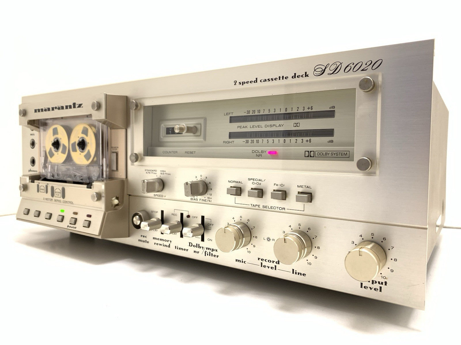 MARANTZ SD 6020 Stereo Cassette Deck 2 Speed Vintage 1980 Hi End WORK Good Look