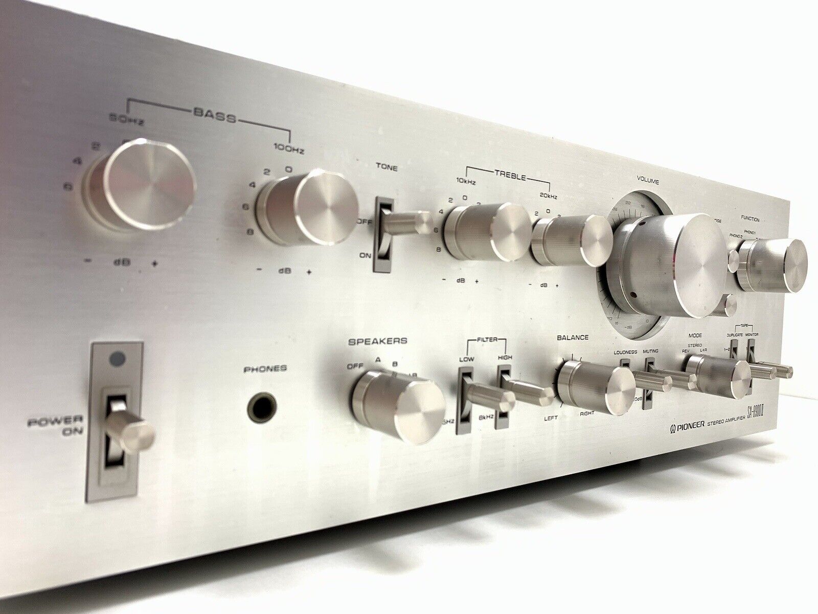 PIONEER SA-8900 II Stereo Amplifier 80+80 WRMS Vintage 1976 Work 220V Good Look