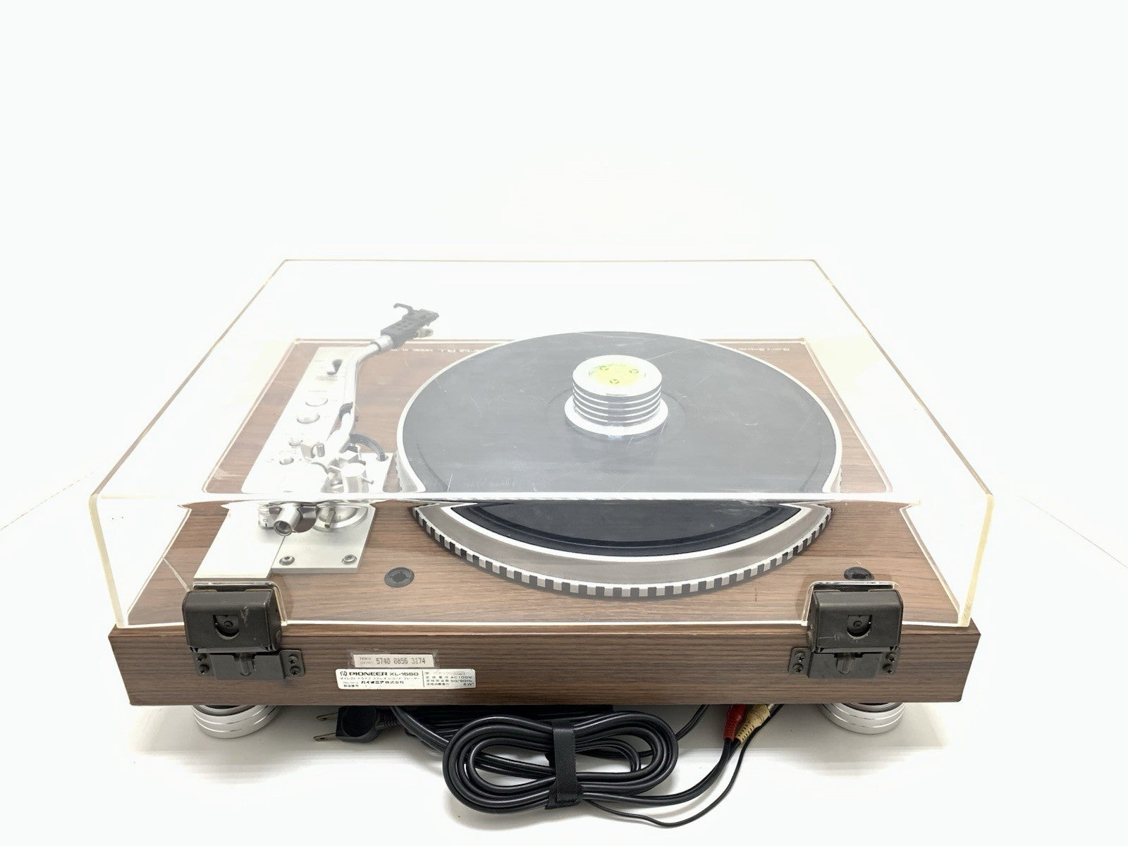 PIONEER XL 1550 Turntable Direct Drive Manual Quartz Vintage 1976 WORK Good Look