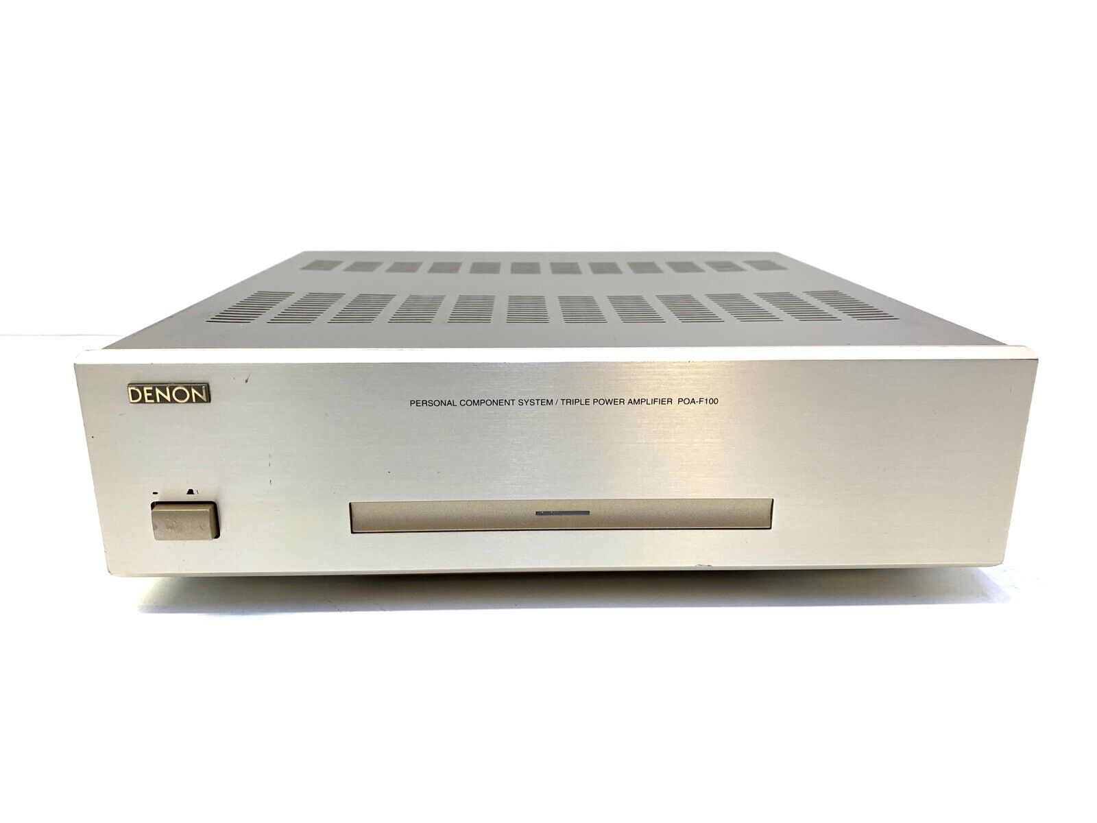 DENON POA-F100 3 Channel Power Amplifier 3 X 20 Watts RMS Vintage 2000 GOOD LOOK