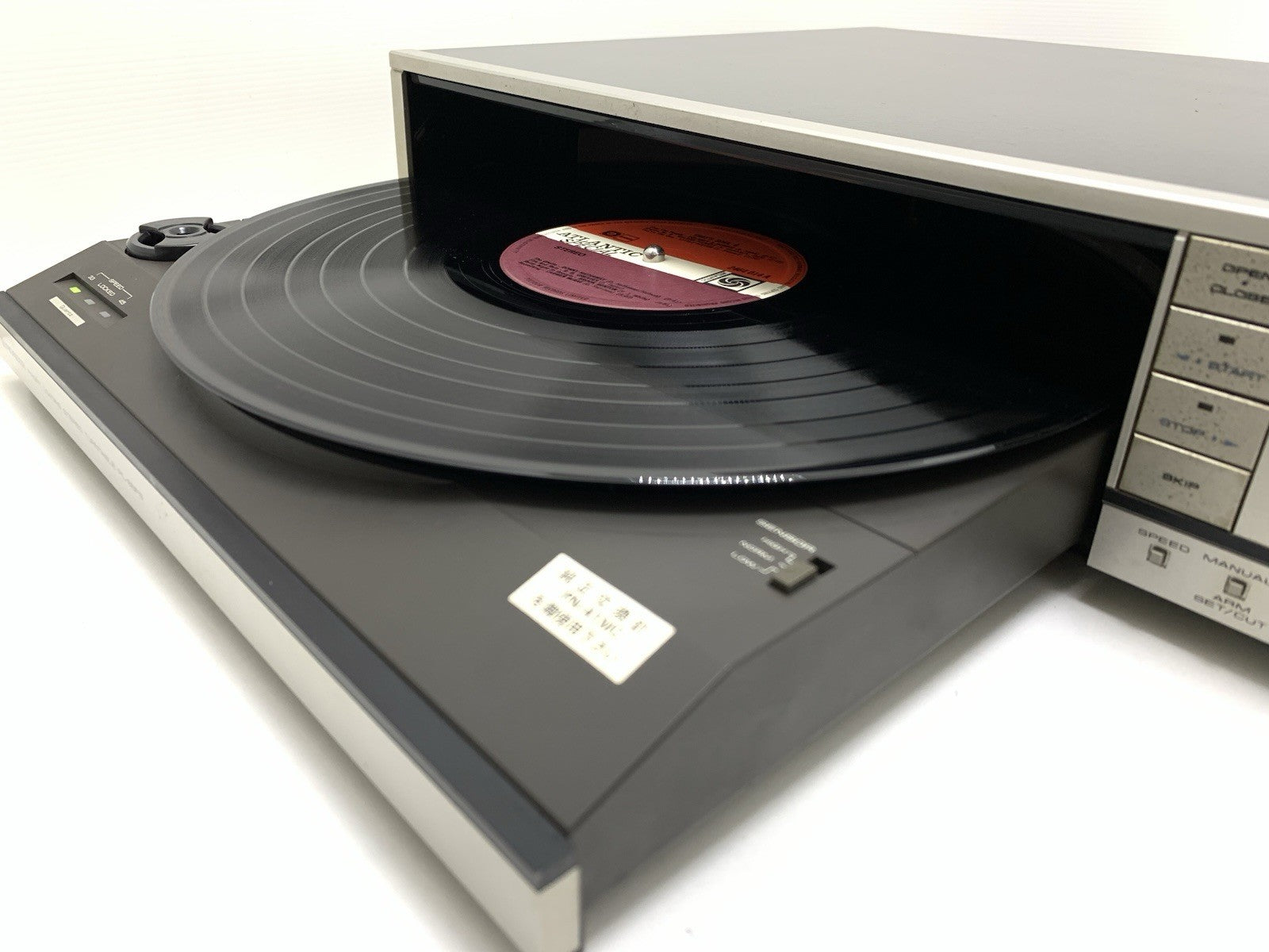 Pioneer PL-88FS Front Loading Direct Drive Turntable Serviced Vintage Good Look