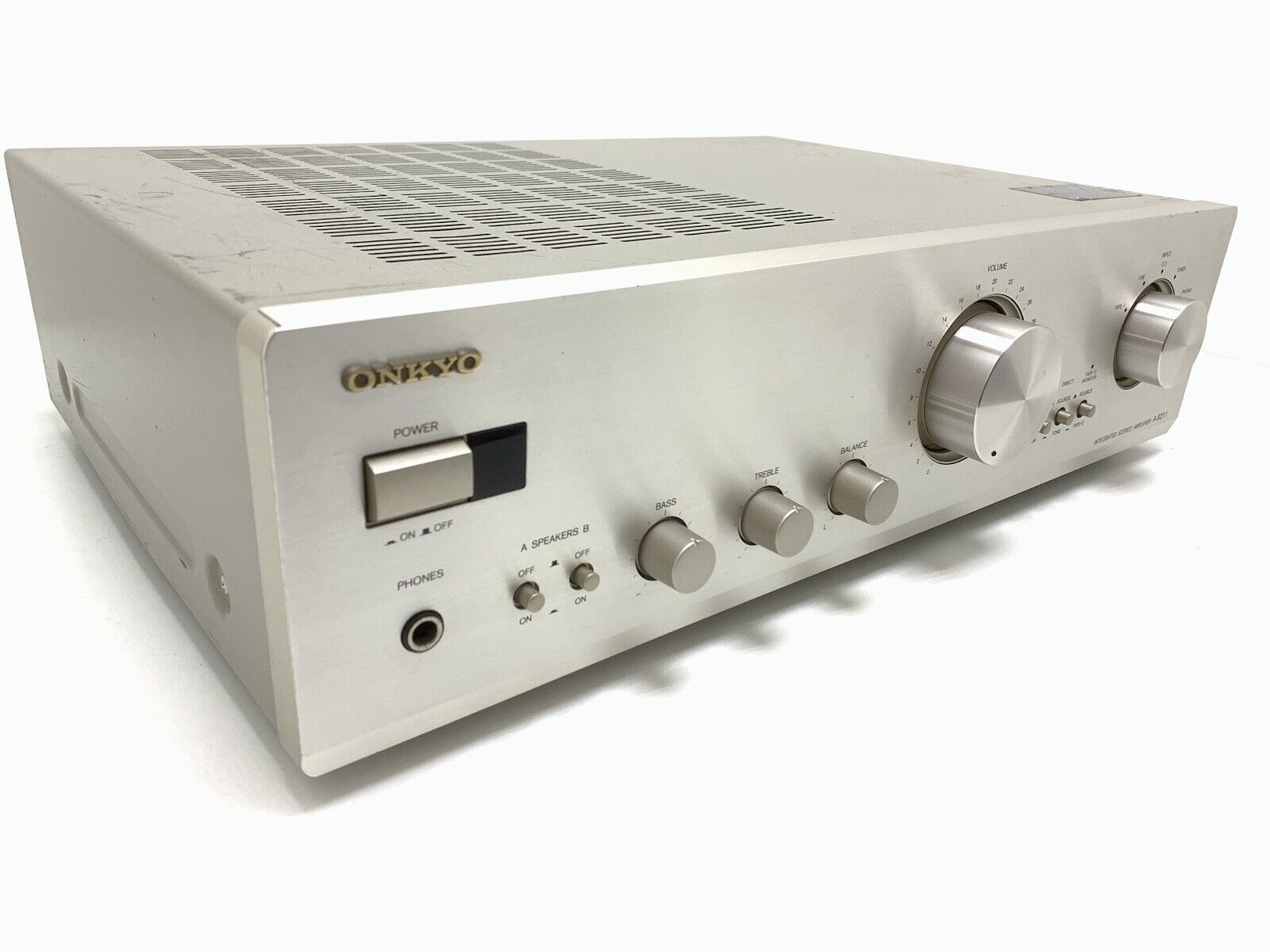 ONKYO A-9211 Integrated Stereo Amplifier 80 W RMS Vintage 1997 Hi Fi Good Look