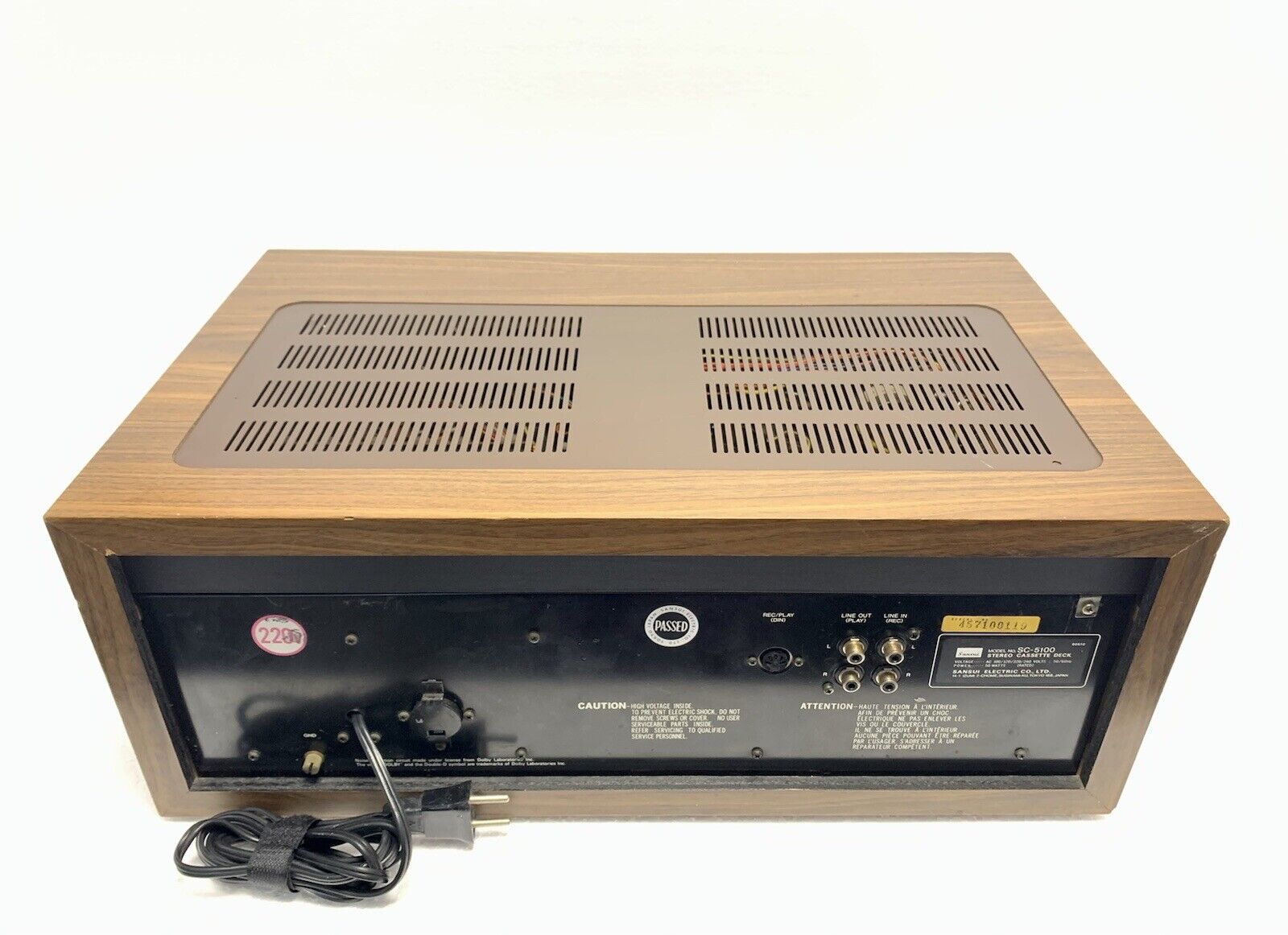 SANSUI SC-5100 2 Head Stereo Tape Deck Vintage 1978 Hi End Refurbished Like New