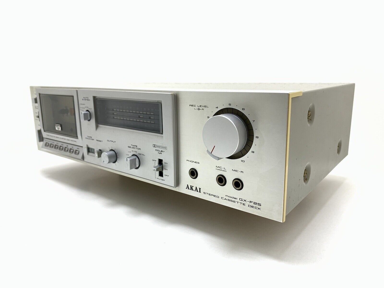 AKAI GX F25 Stereo Cassette Deck 2 Head Vintage 1981 Refurbished WORK Good Look