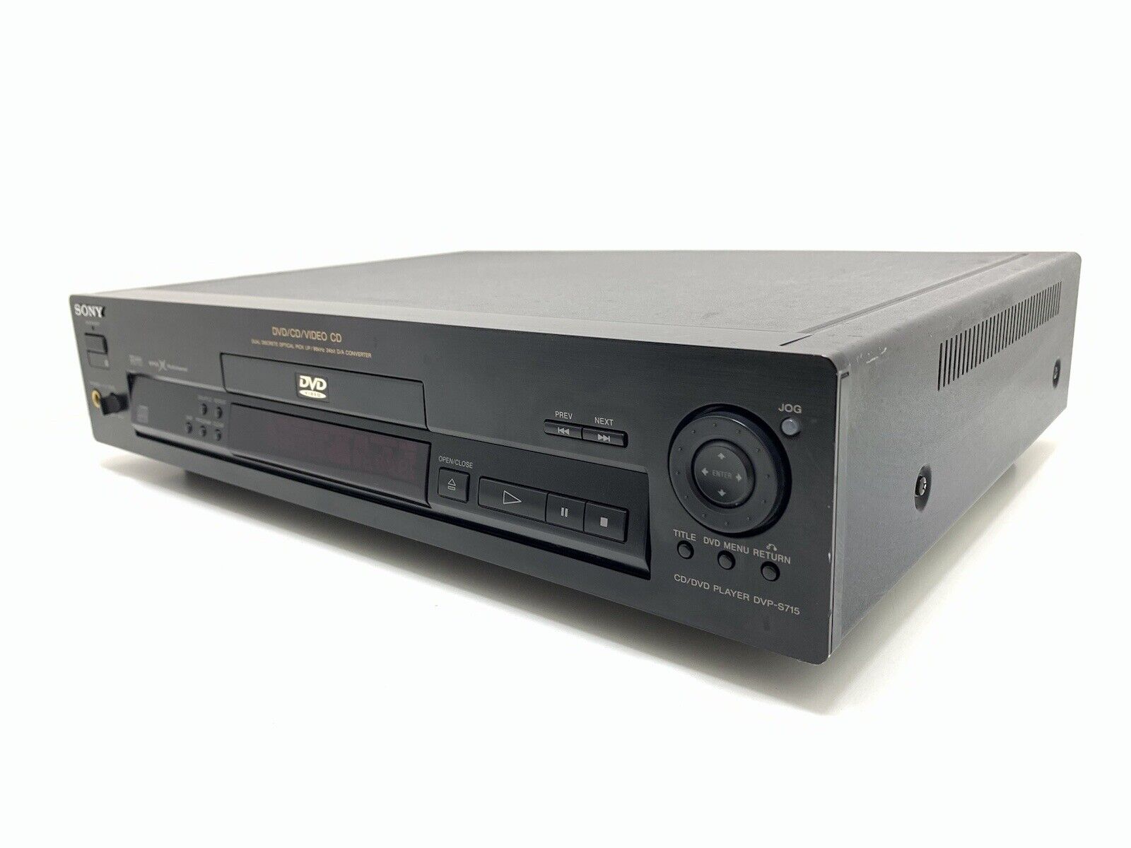 SONY DVP-S715 DVD VÍDEO CD Compact Disc + Remote VINTAGE 1998 WORK Good Look