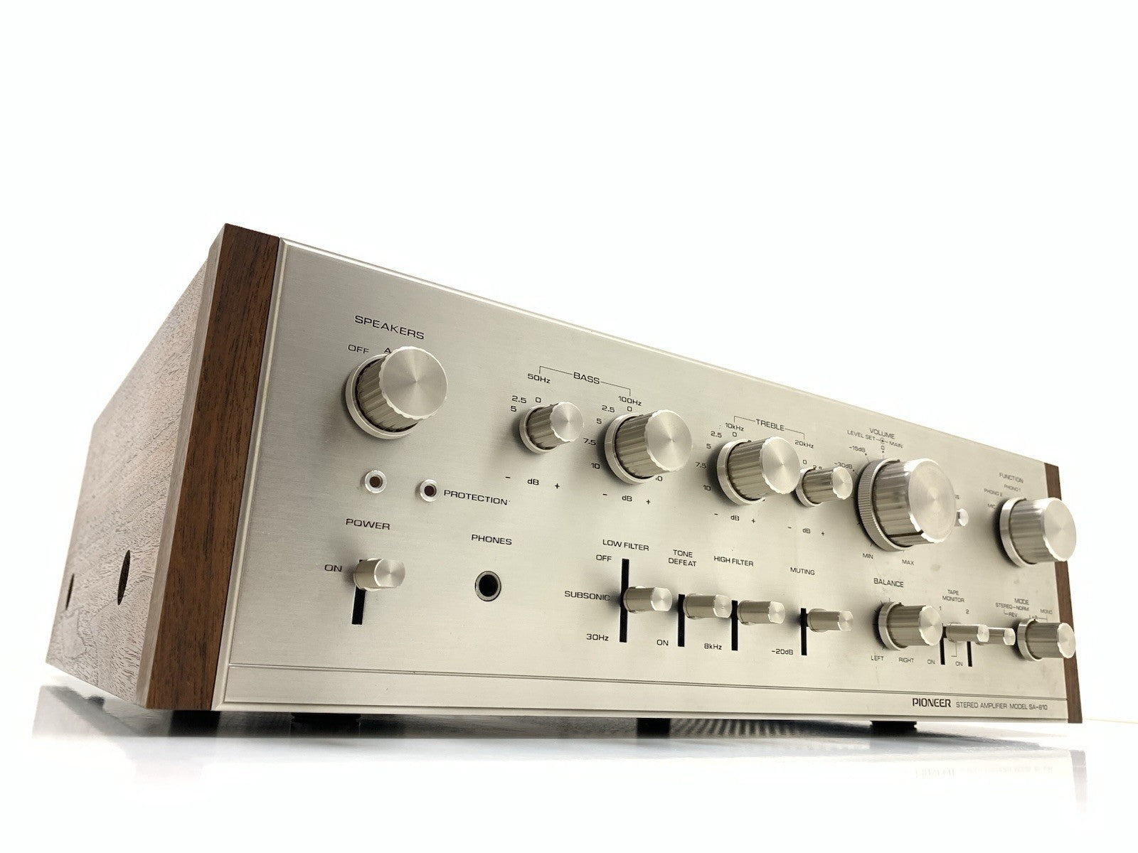 PIONEER SA 810 HiFi Stereo Amplifier 40+40 Watts RMS Vintage 1974 WORK Good Look