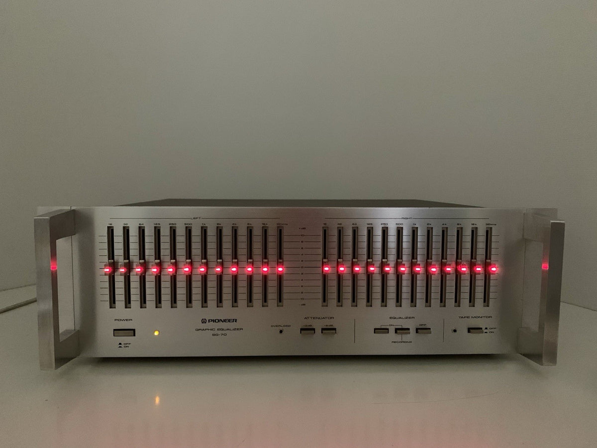 Intequalizzatore Rack PIONEER SG 70/SG 9800 Equalizzatore Grafico BiCOLORE ROSSO/VERDE Rack ...