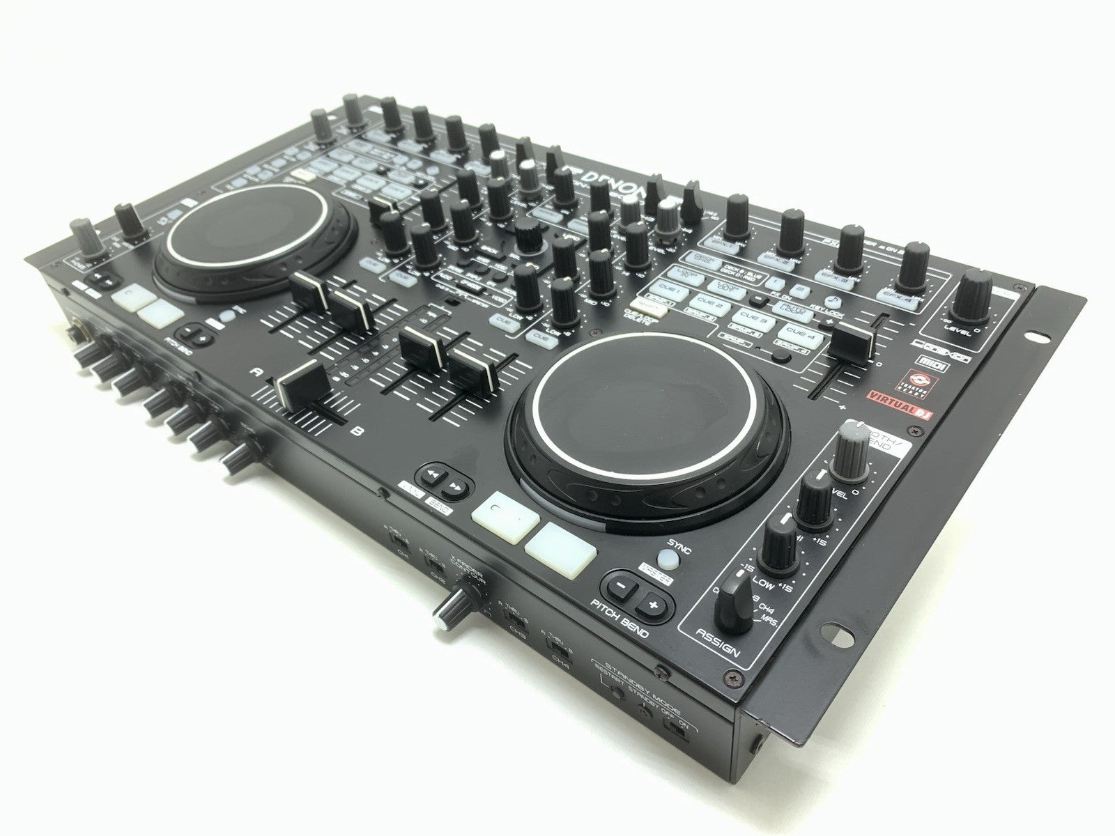 DENON DN MC6000 Professional PRO MIXER  DJ MIDI Controller +Case WORK Good Look