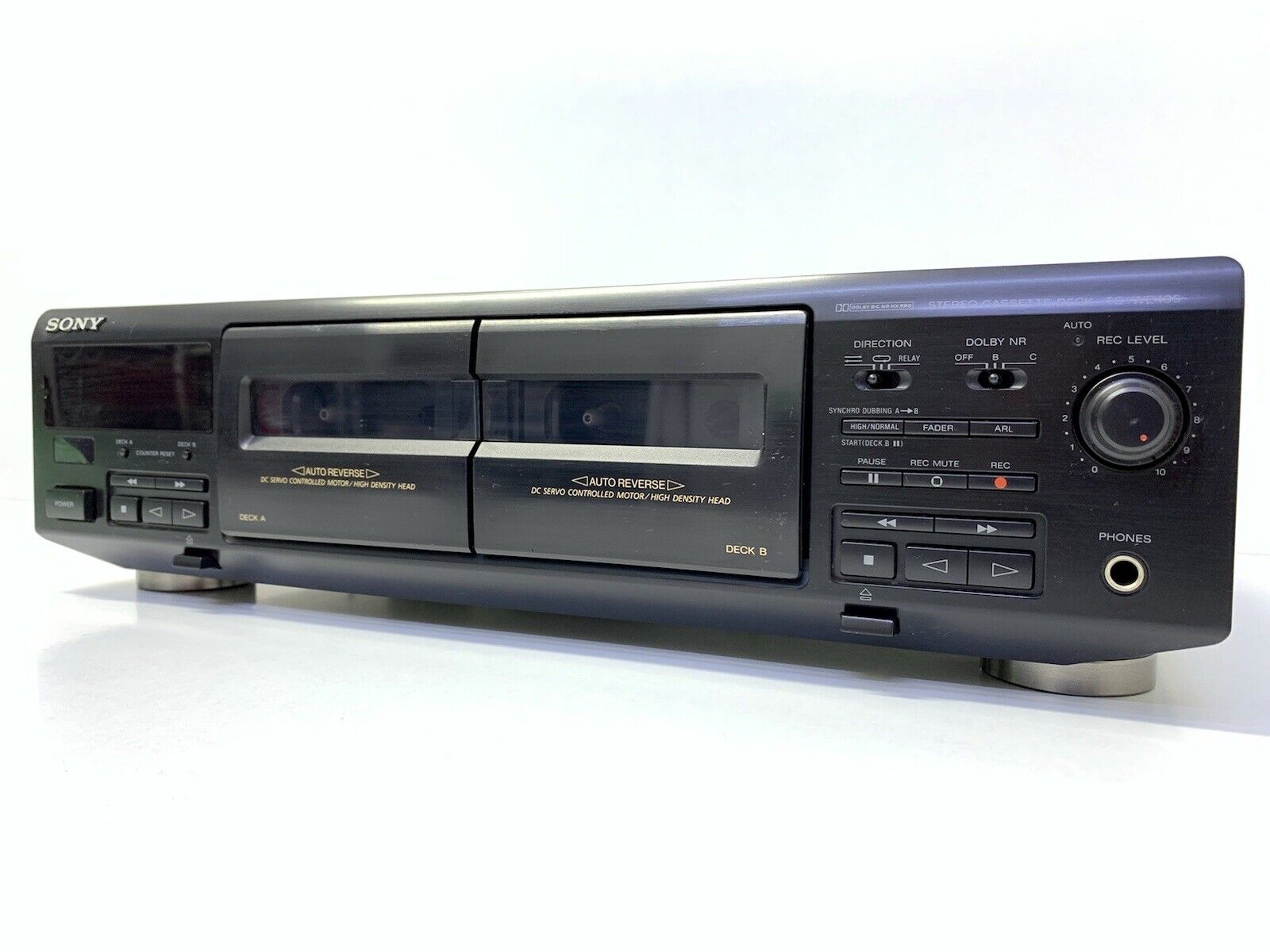 SONY TC-WE405 Tape Deck Doble Cassette Vintage 1996 Refurbished Hi End Good Look