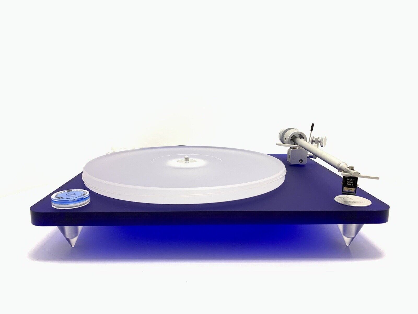 CLEARAUDIO Concept Emotion Blue Turntable with SHURE M75MB Type2 WORK Good Look