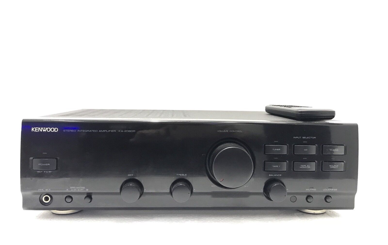 KENWOOD KA-2060R Stereo Amplifier 100 Watts RMS Remote Vintage 1994 Good Look