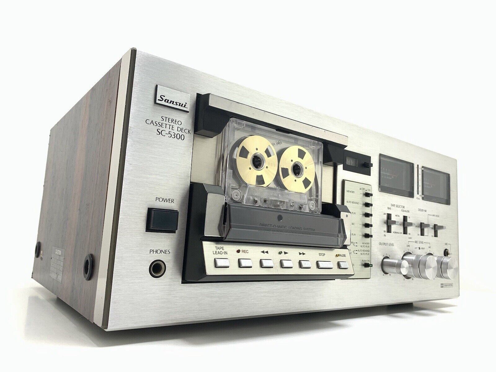 SANSUI SC-5300 2 Head Stereo Tape Deck Vintage 1979 Hi End Refurbished Good Look