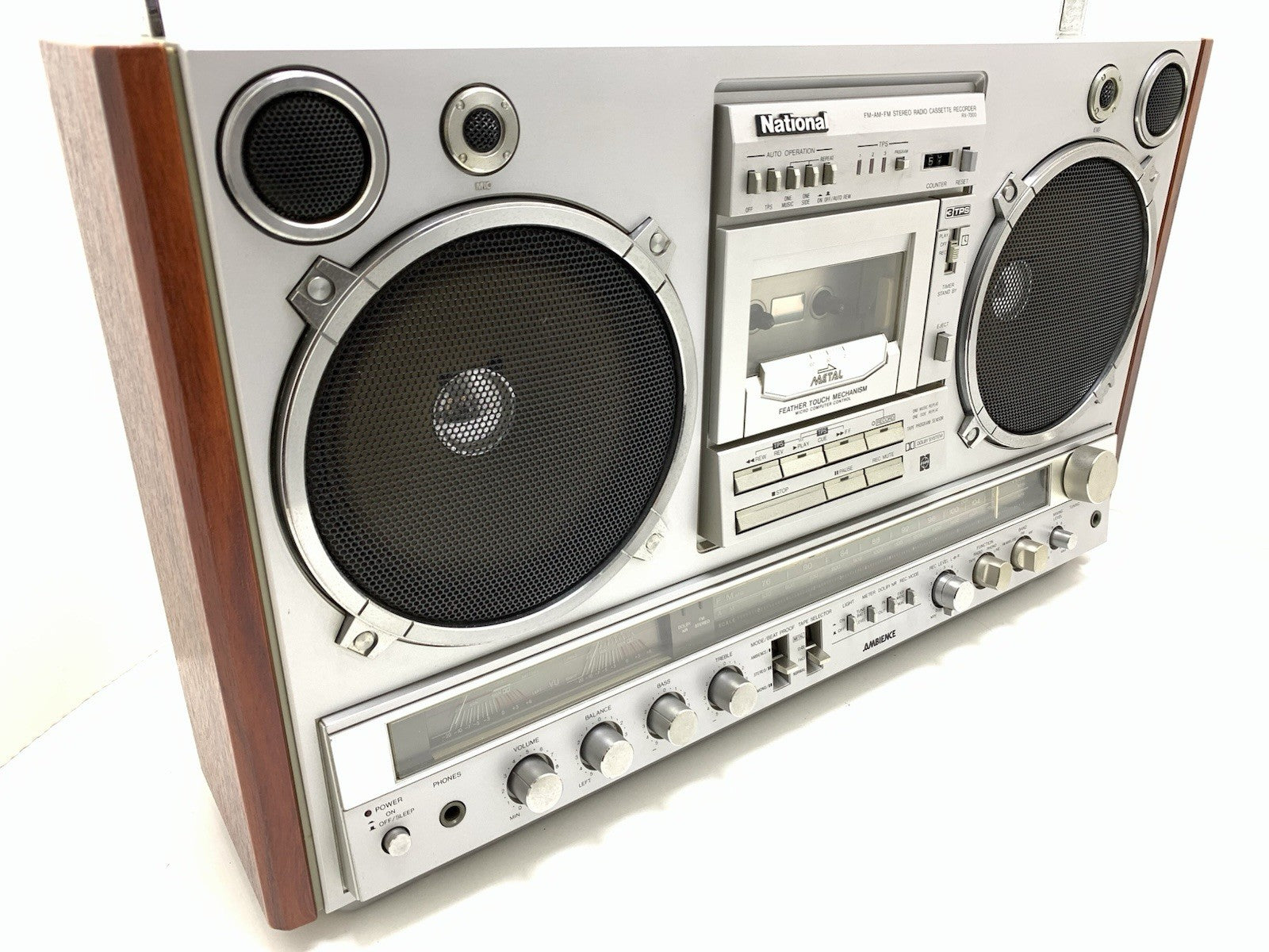 NATIONAL PANASONIC RX 7000 BOOMBOX STEREO Radio Cassette Vintage Work Good Look