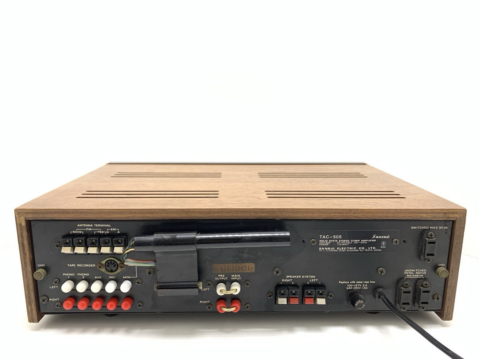 SANSUI レシーバー　TAC-505 SANSUI TAC 505 Integrated Stereo Receiver 20+20 WRMS Vintage 1970